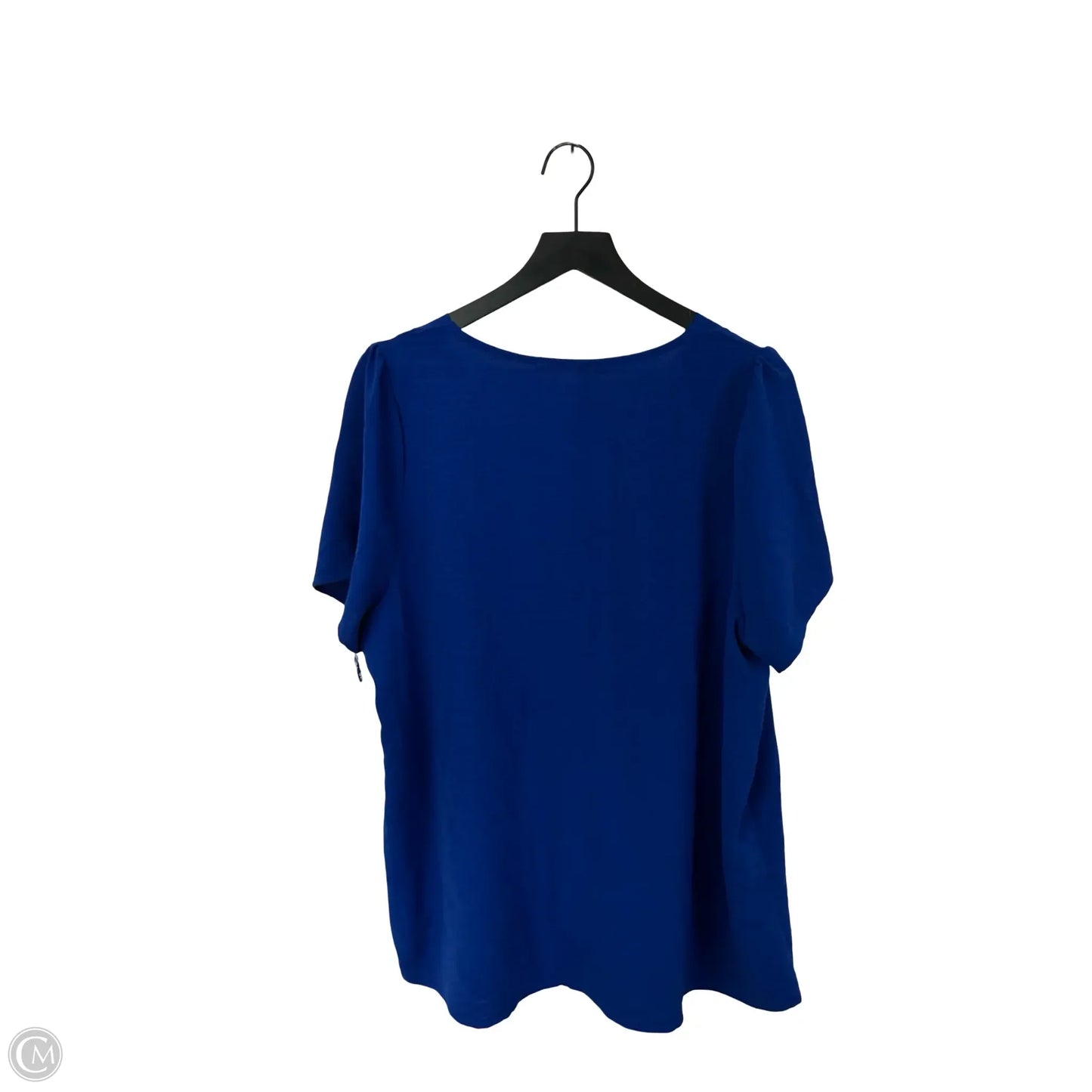 Top Short Sleeve By Cotton Bleu In Blue, Size: Xl