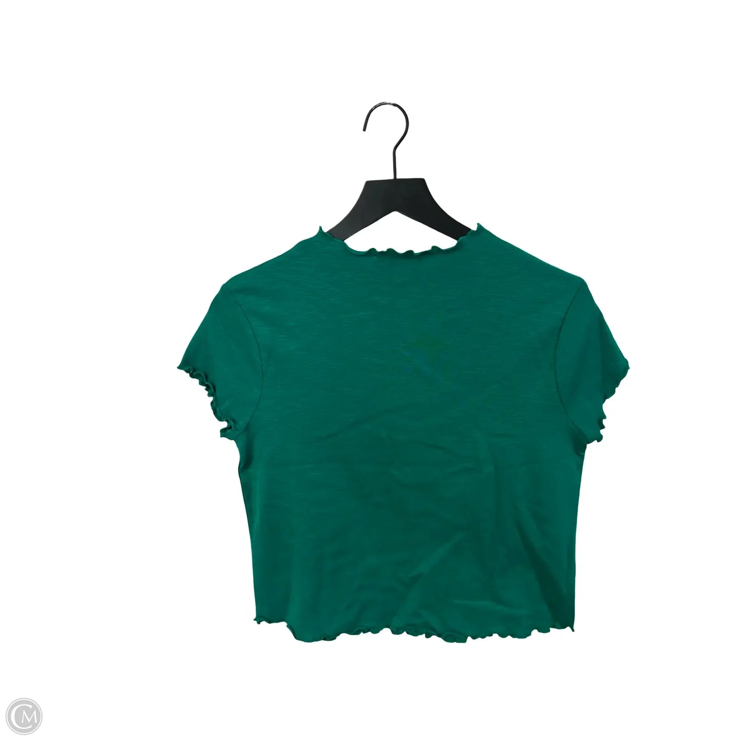 Top Short Sleeve Basic By Zenana In Green, Size: L