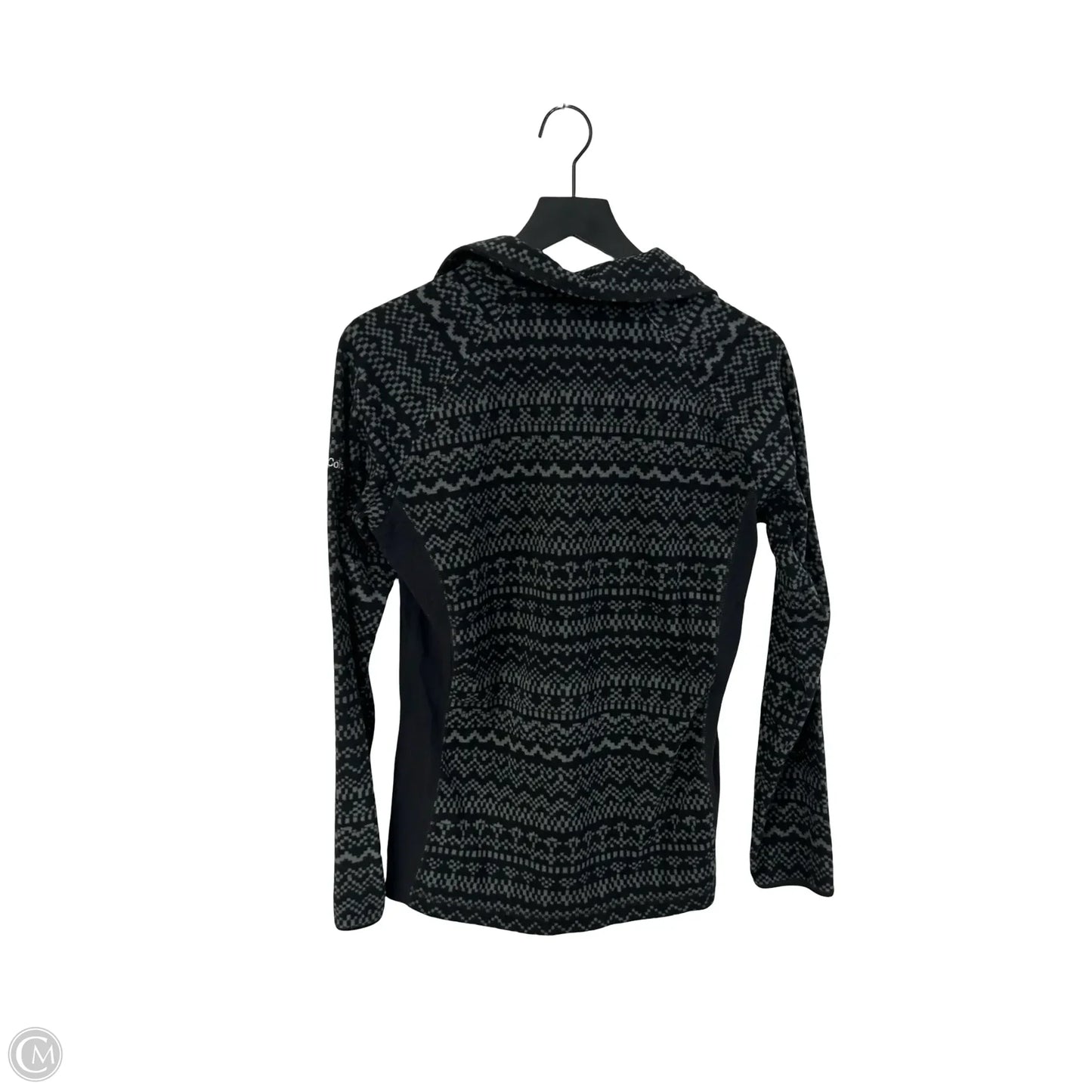 Sweatshirt Collar By Columbia In Black & Grey, Size: L
