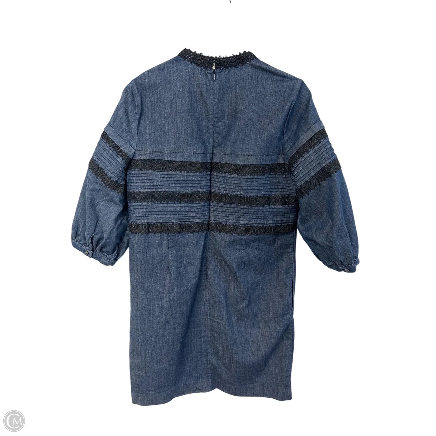 Dress Casual Midi By Banana Republic In Blue Denim, Size: 10