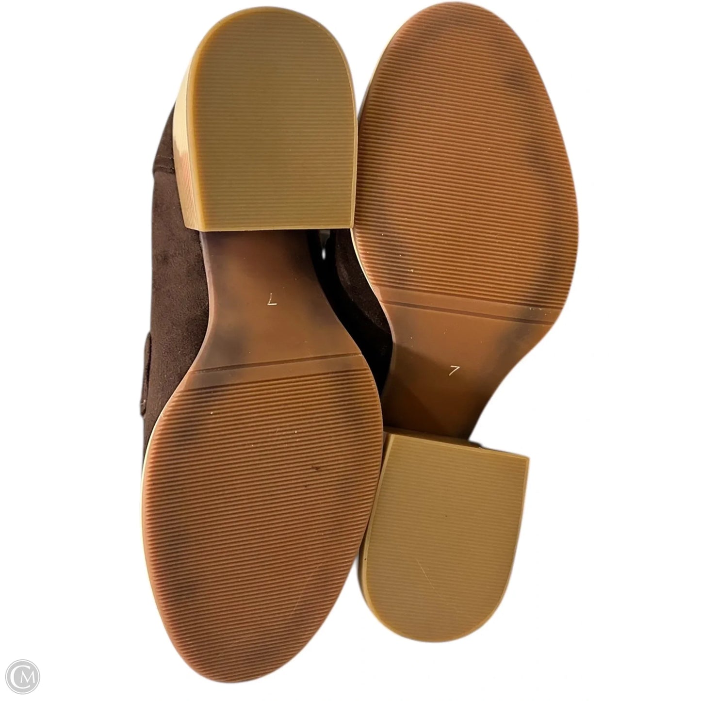 Shoes Heels Block By Cmf In Brown, Size: 7