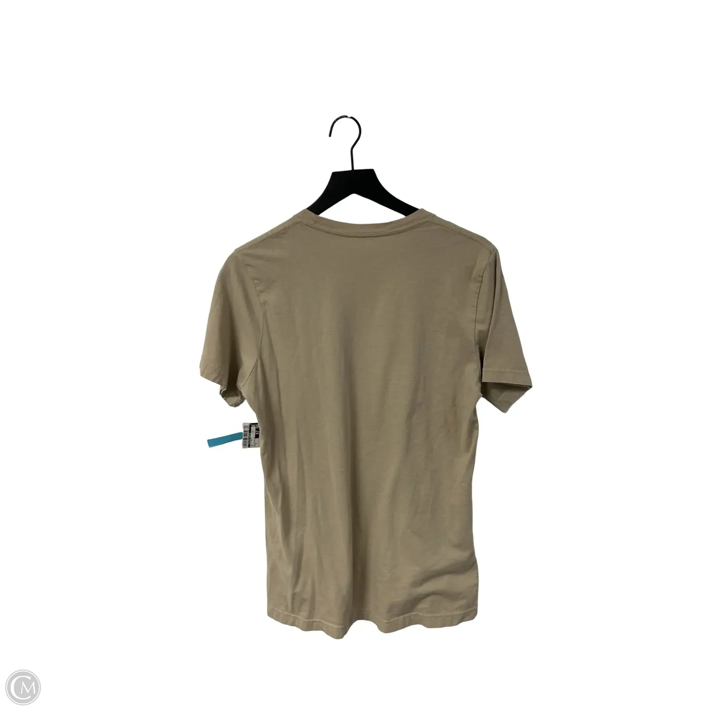 Top Short Sleeve Basic By Clothes Mentor In Tan, Size: M