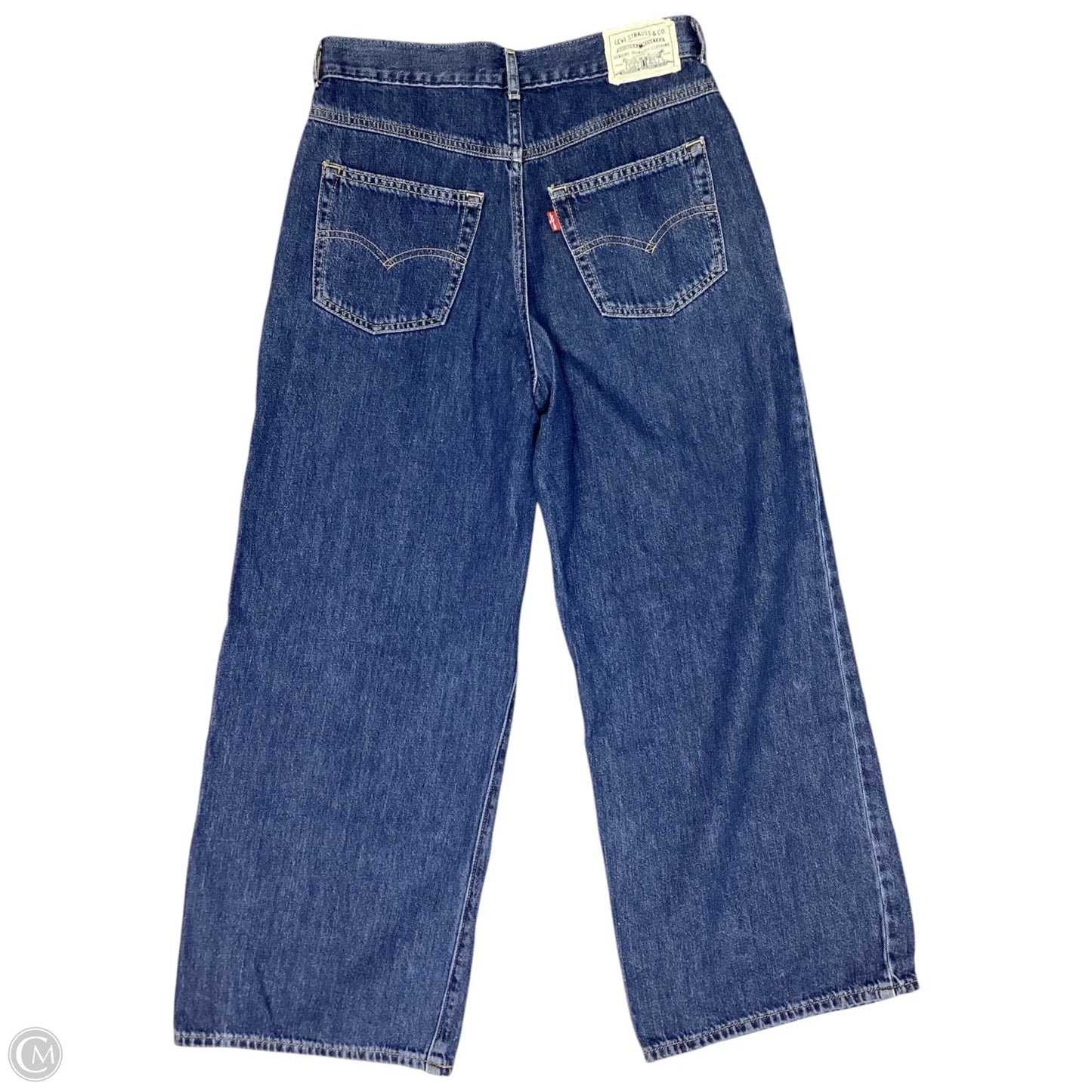 Jeans Straight By Levis In Blue Denim, Size: 4