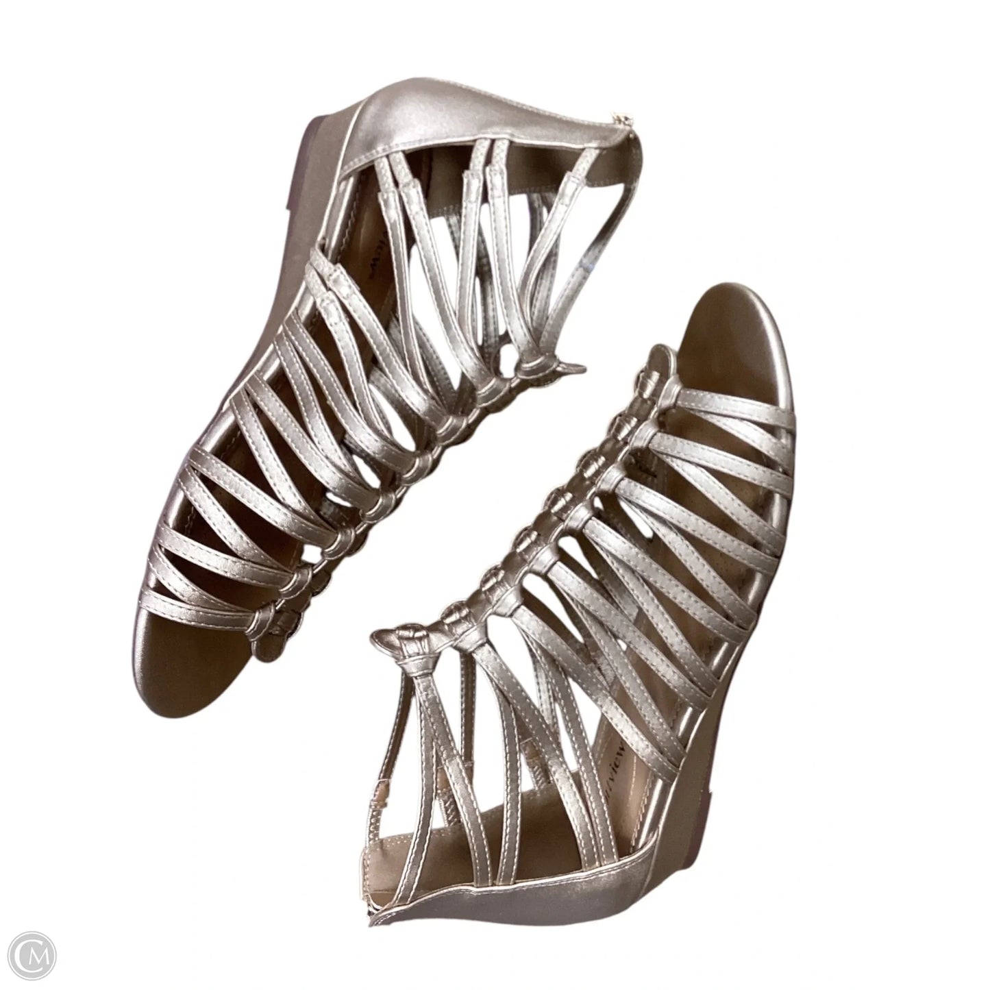 Sandals Flats By Comfortview In Gold, Size: 10