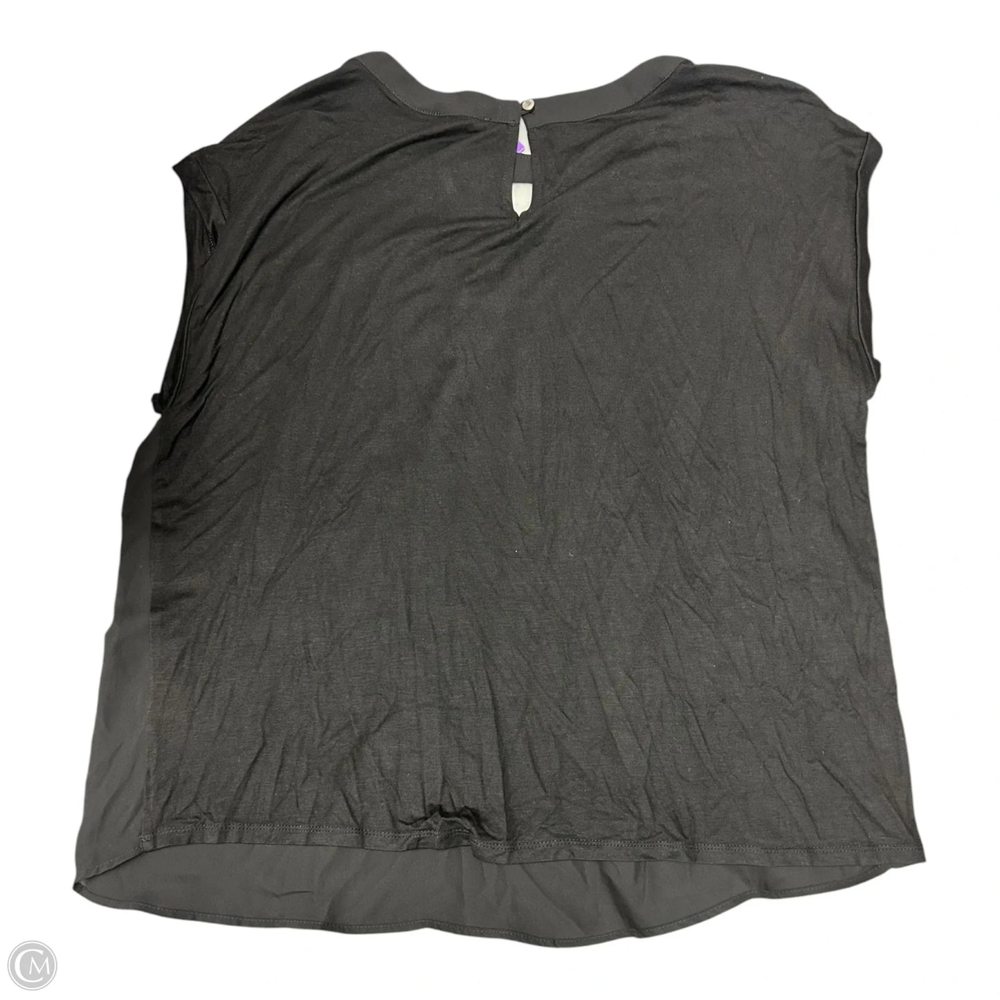Top Short Sleeve By Papermoon In Black, Size: 1x