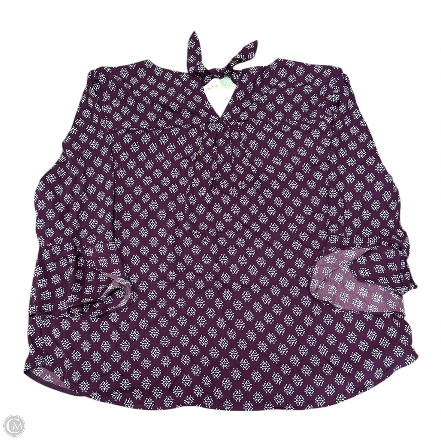Top 3/4 Sleeve By 41 Hawthorn In Blue & Purple, Size: Xl