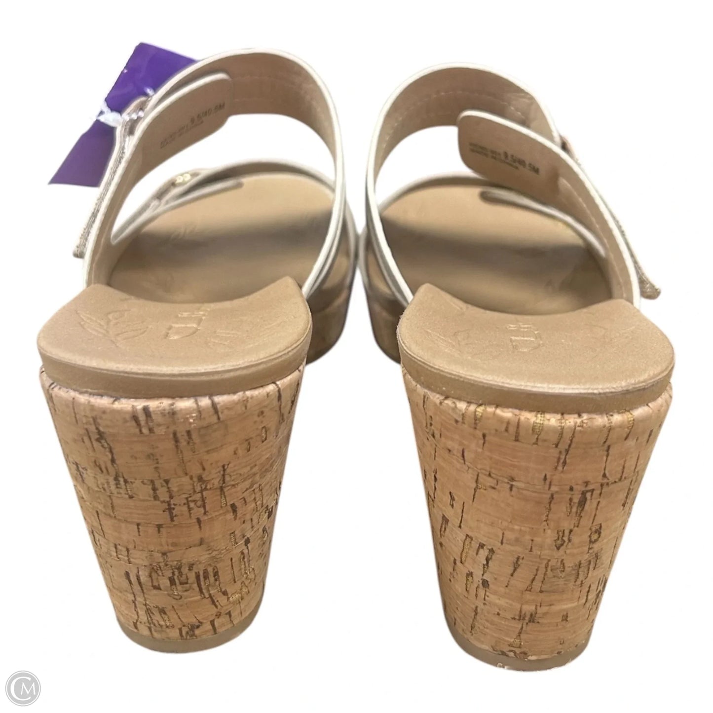 Sandals Heels Wedge By Cl By Chinese Laundry In Gold, Size: 9.5