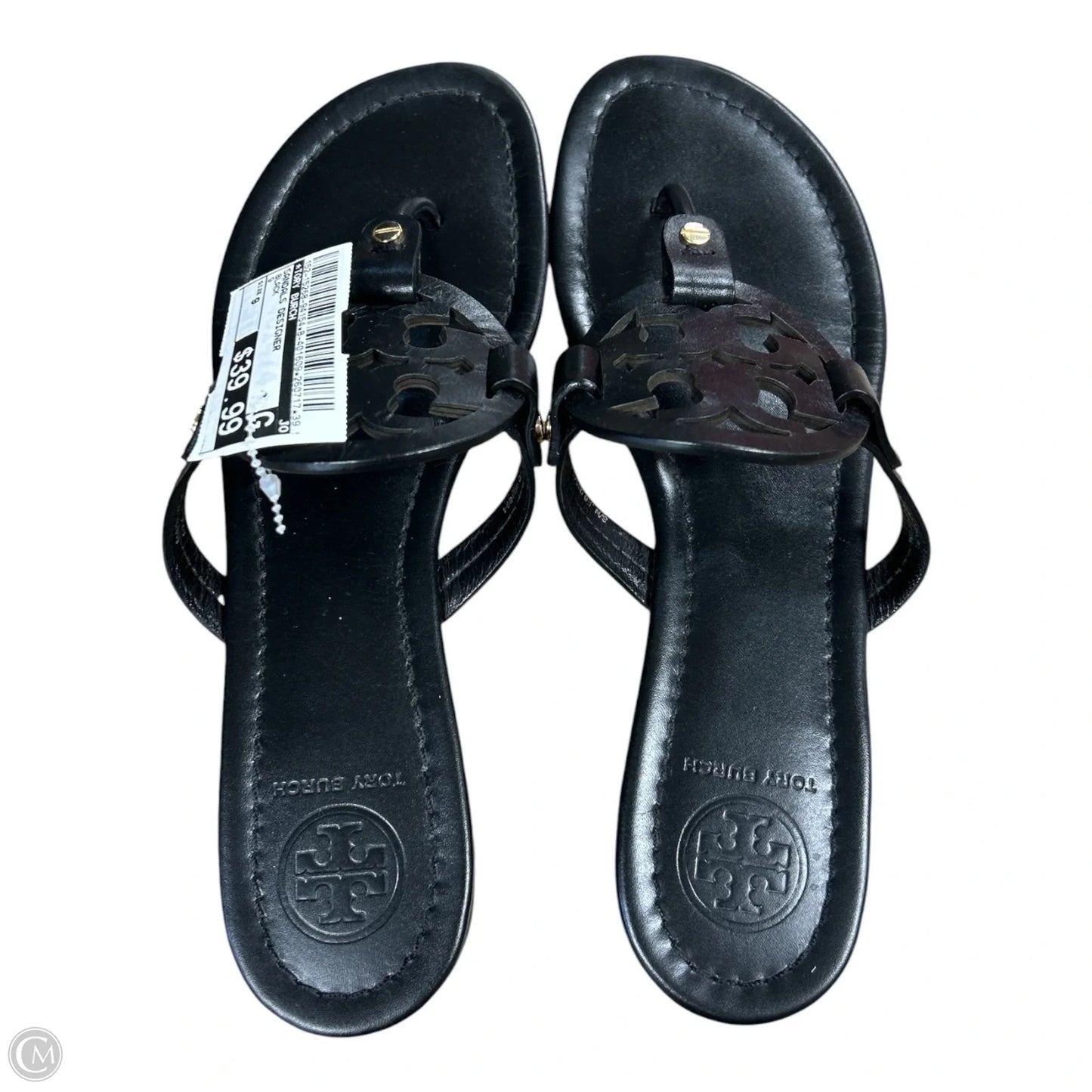 Sandals Designer By Tory Burch In Black, Size: 9