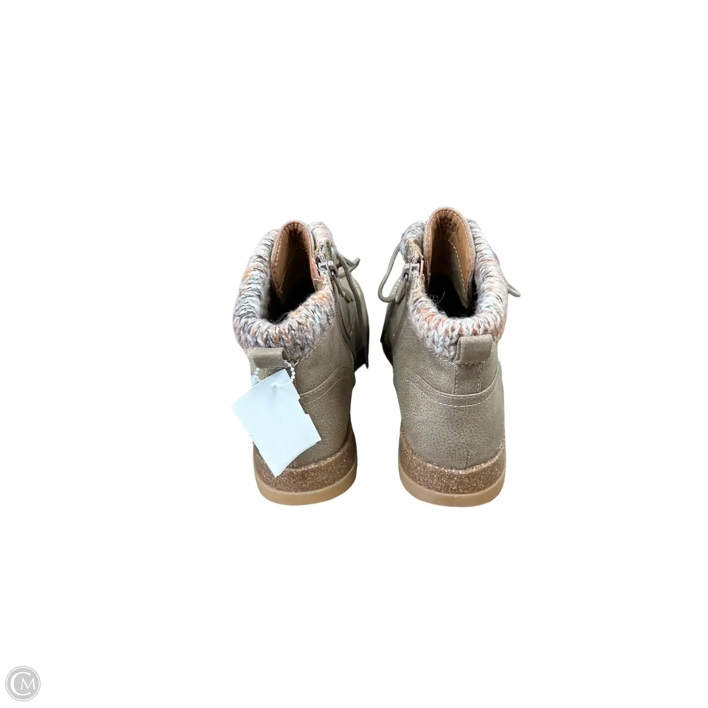 Boots Ankle Flats By Sofft In Brown, Size: 7.5
