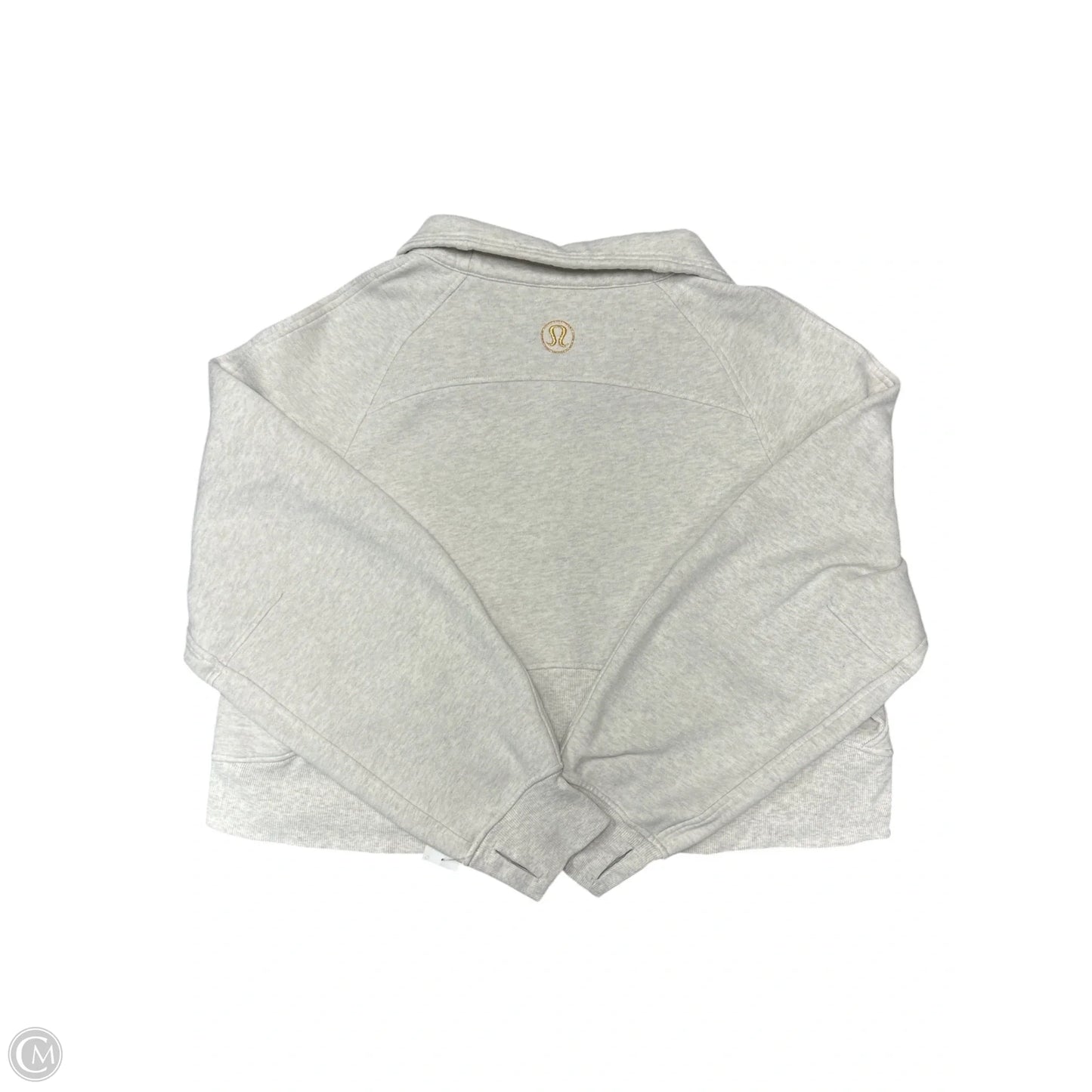 Sweatshirt Collar By Lululemon In Grey, Size: Xl