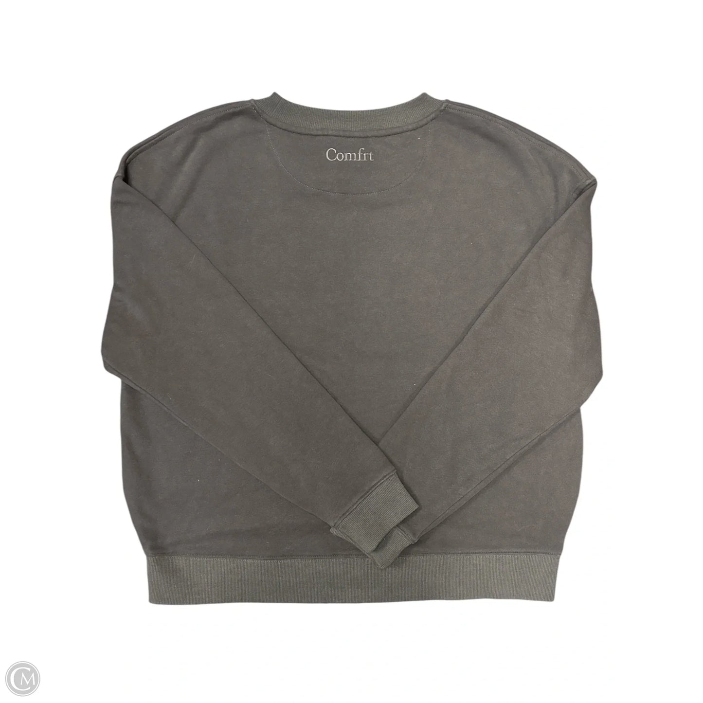 Sweatshirt Crewneck By Cmc In Grey, Size: M