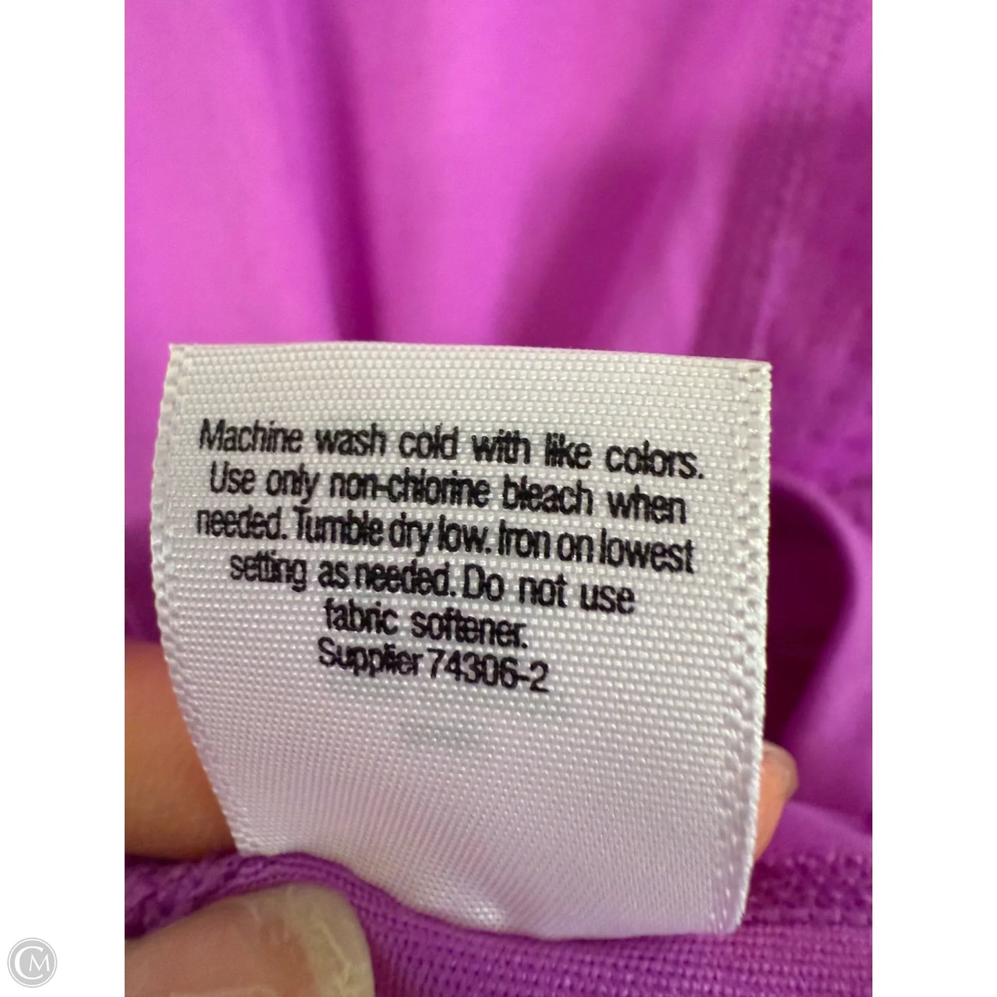 Athletic Top Short Sleeve By Xersion In Purple, Size: L