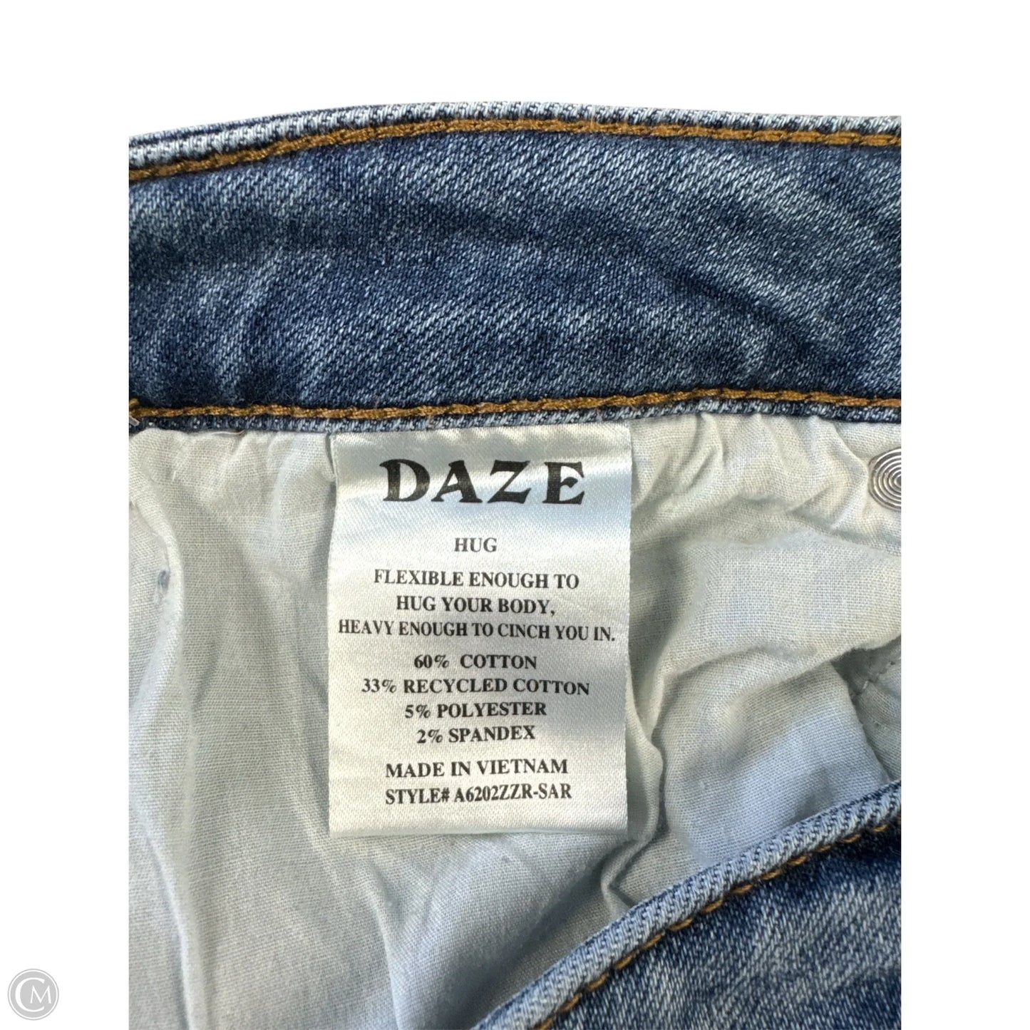 Jeans Boyfriend By Daze In Blue Denim, Size: 28
