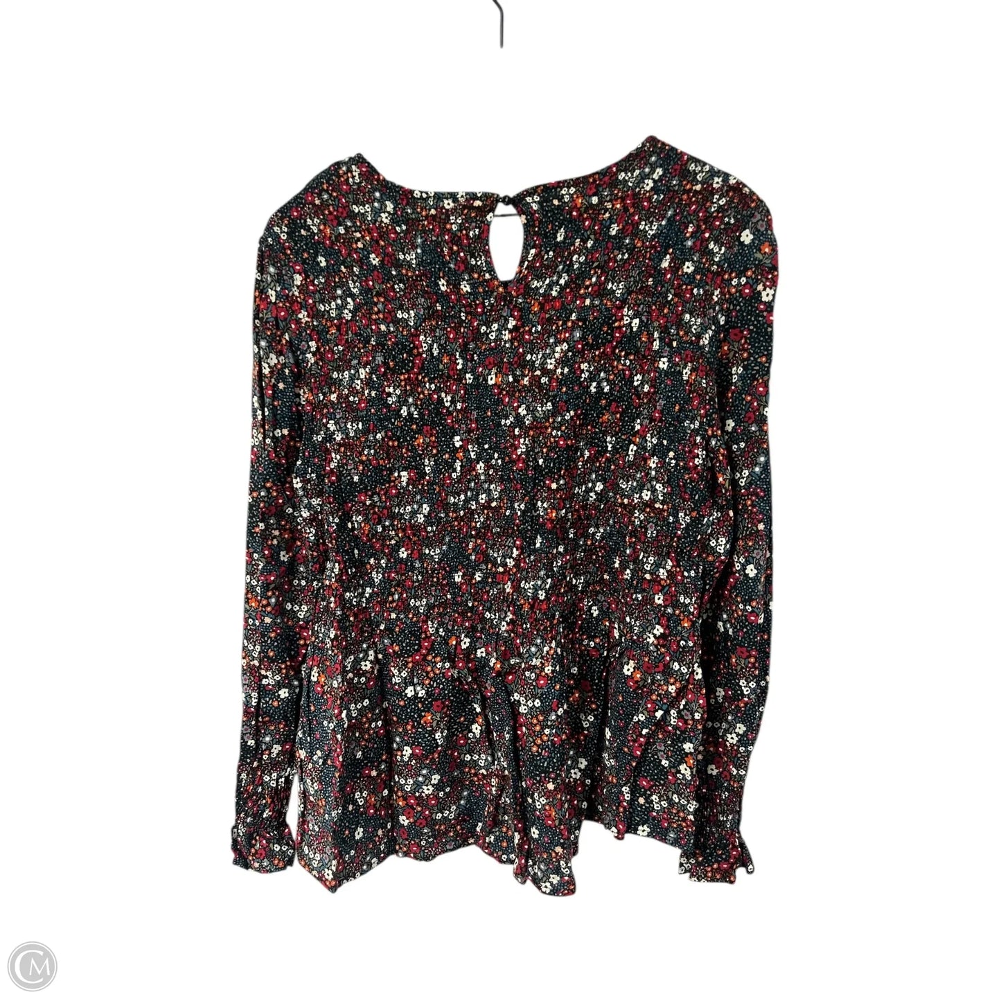 Top Long Sleeve By Clothes Mentor In Floral Print, Size: M