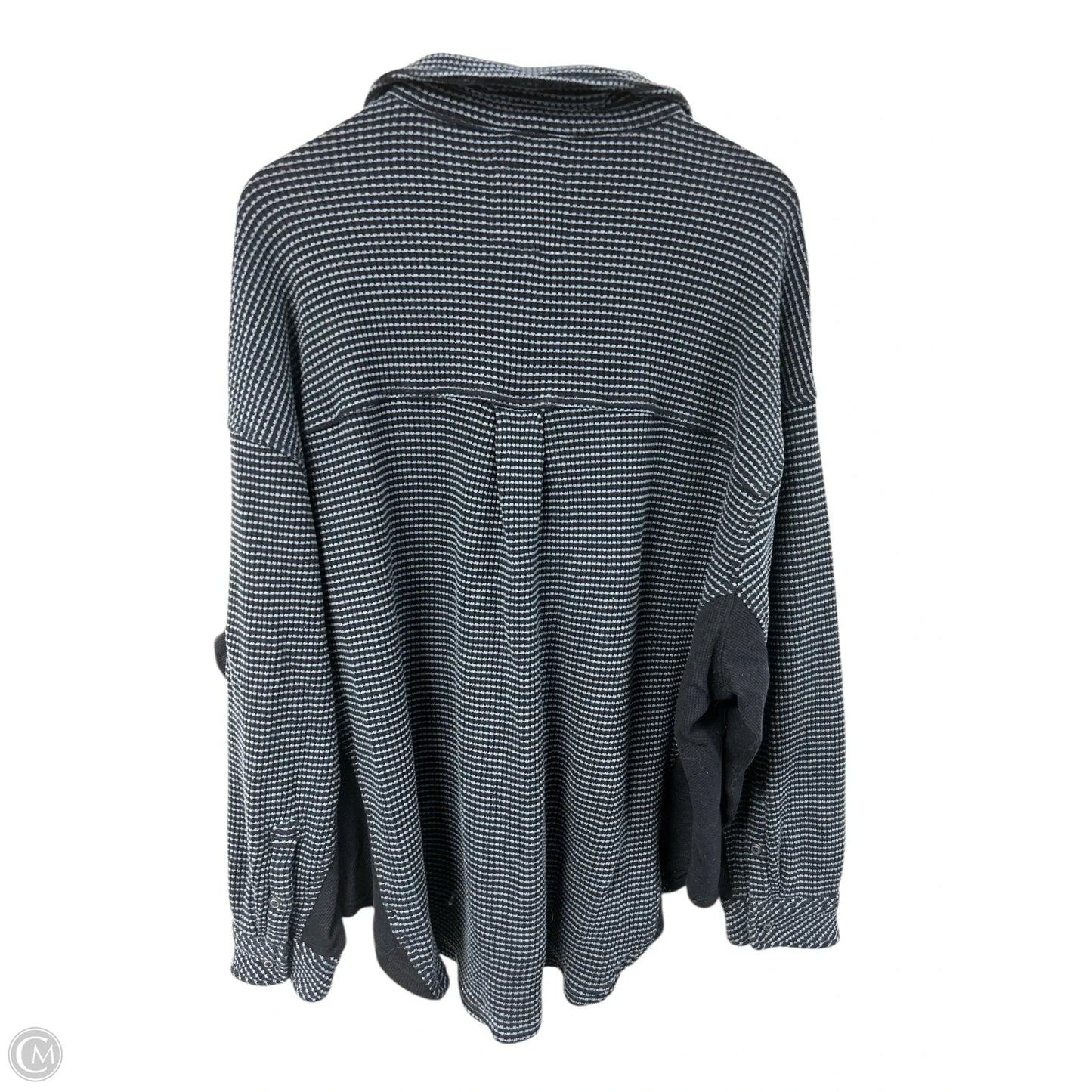 Blouse Long Sleeve By Aerie In Blue, Size: Xl