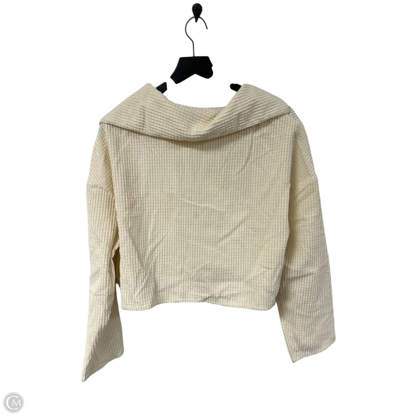Top Long Sleeve By Clothes Mentor In Cream, Size: L