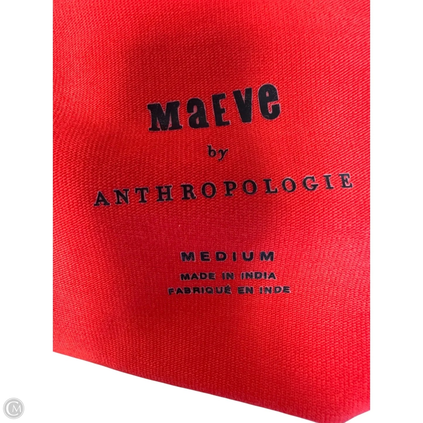 Top Sleeveless By Maeve In Red, Size: M