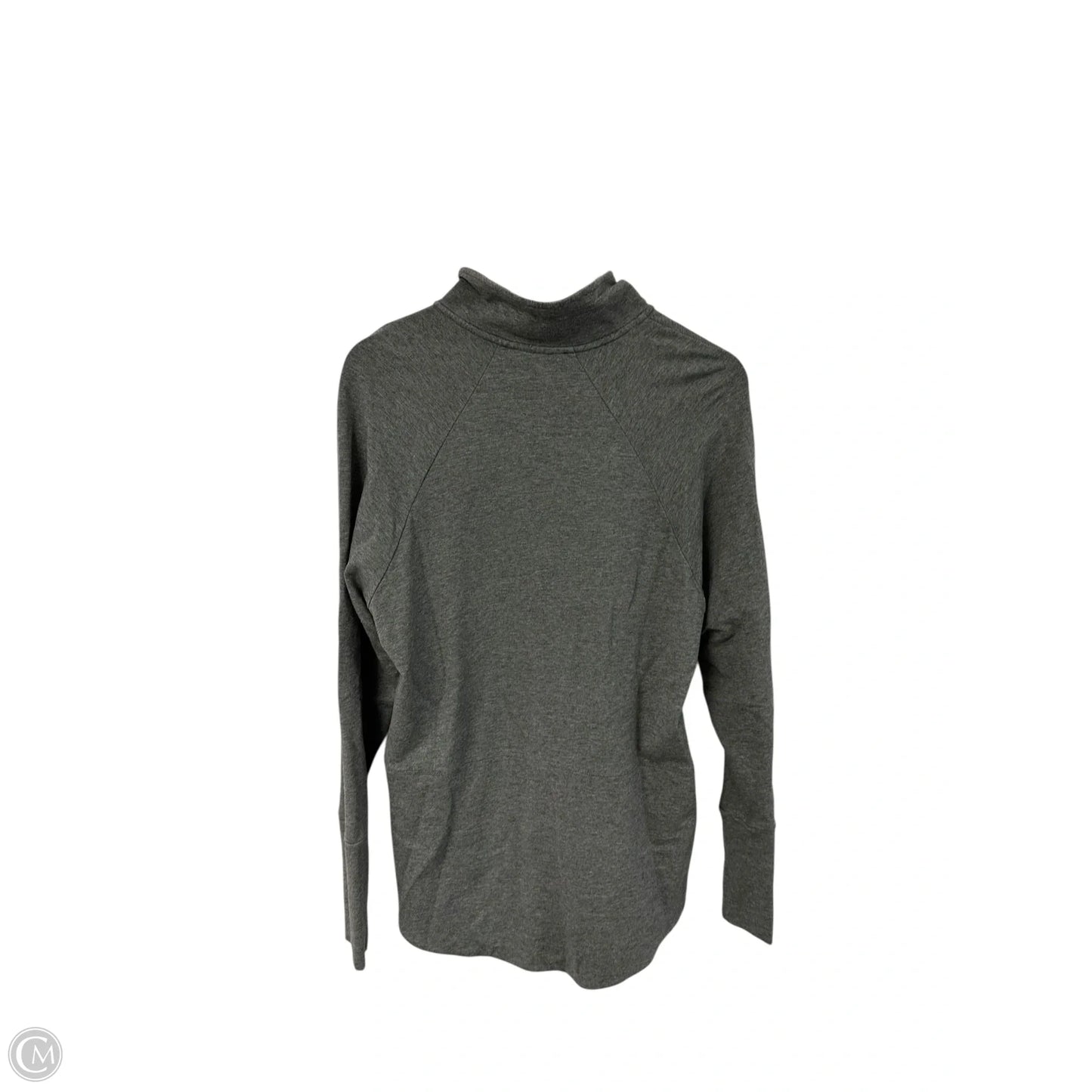 Athletic Top Long Sleeve Collar By Cabi In Grey, Size: M