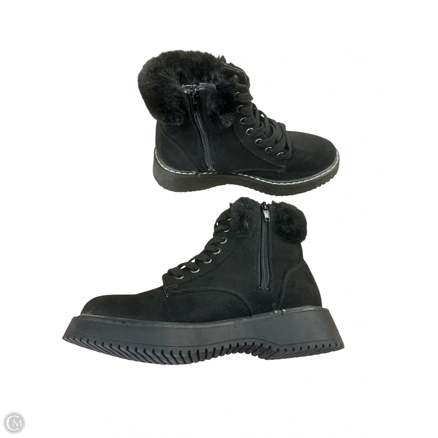 Boots Ankle Flats By Madden Girl In Black, Size: 6