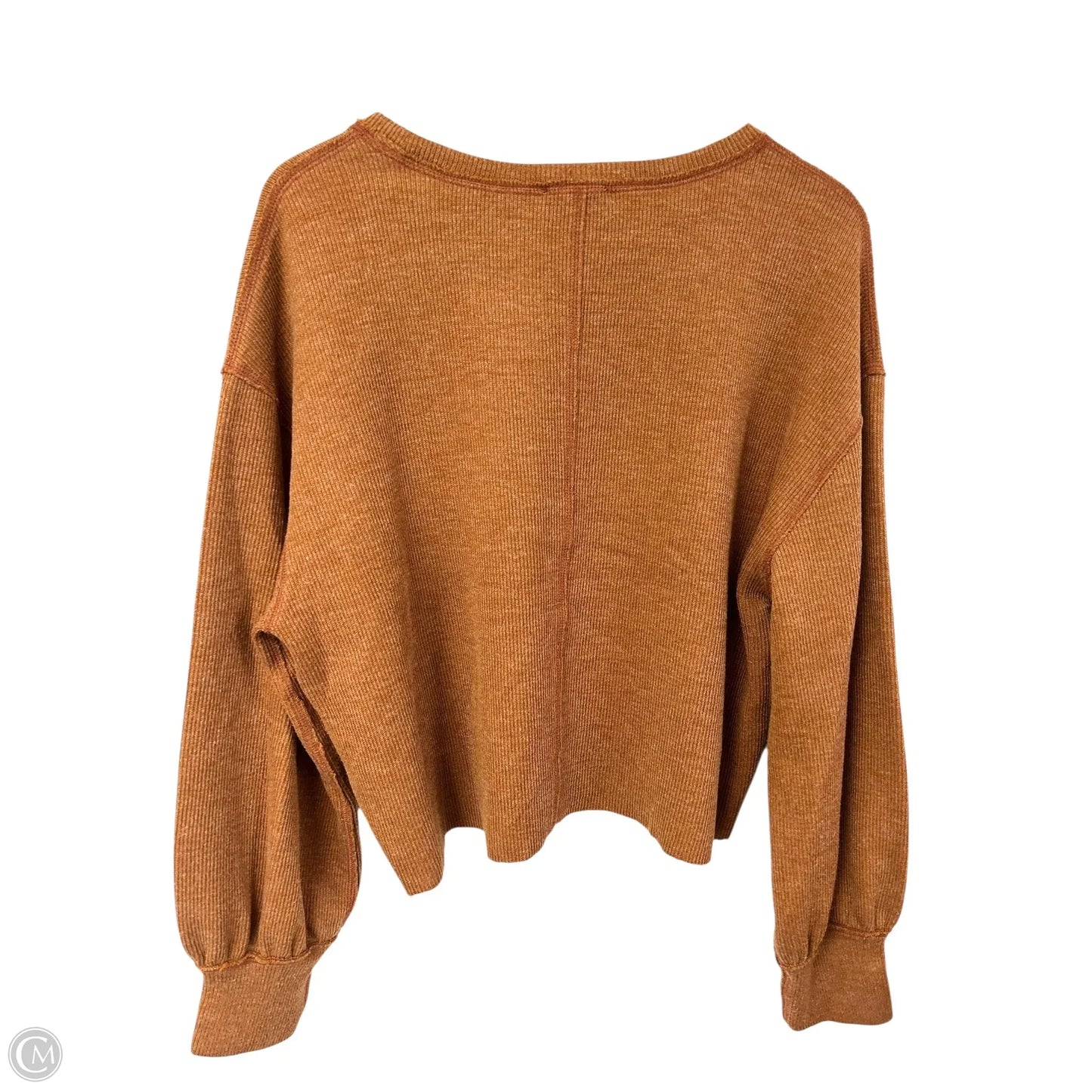 Top Long Sleeve By Pink Lily In Orange, Size: S