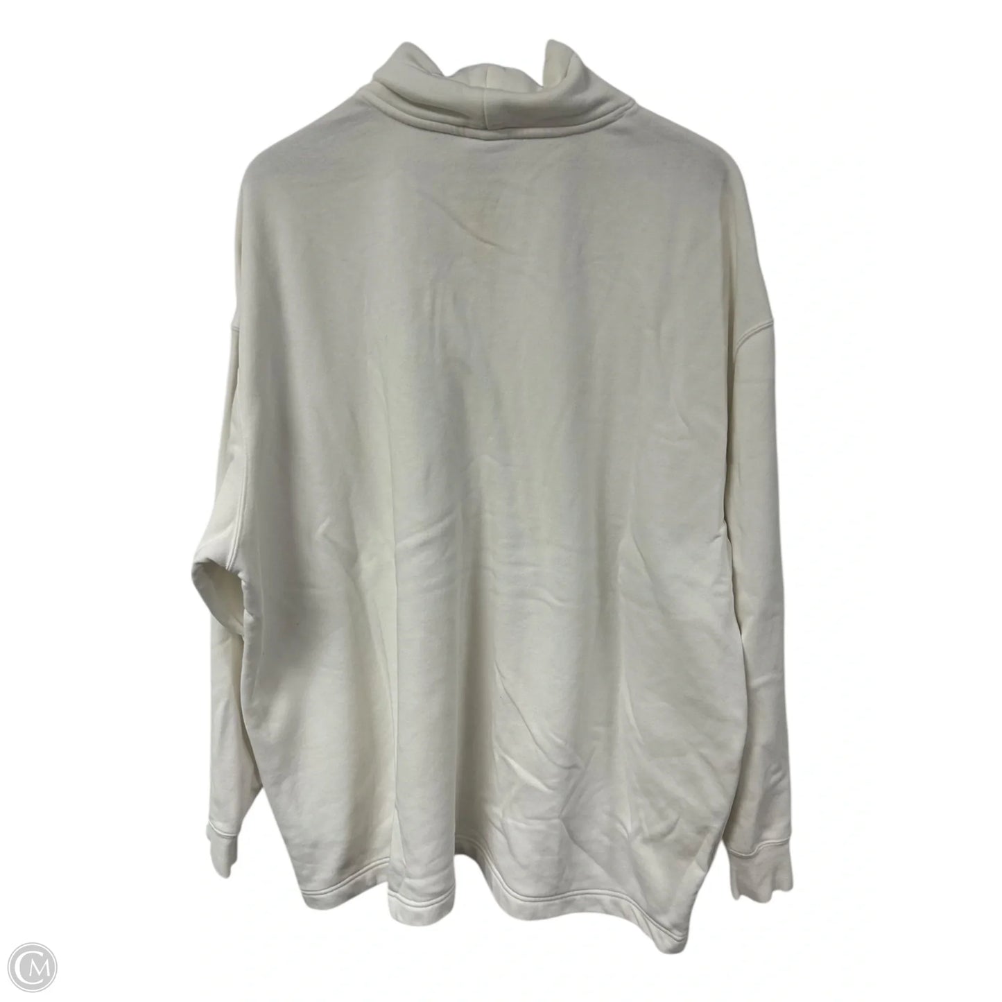 Athletic Sweatshirt Collar By Nike In White, Size: Xl