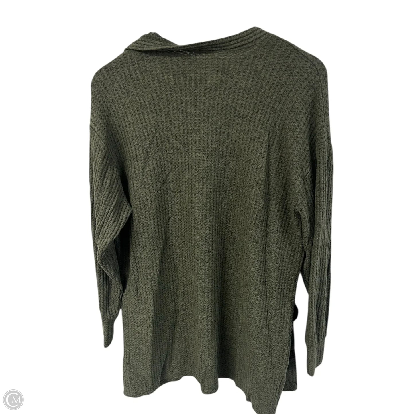 Sweater Cardigan By American Eagle In Green, Size: Xs