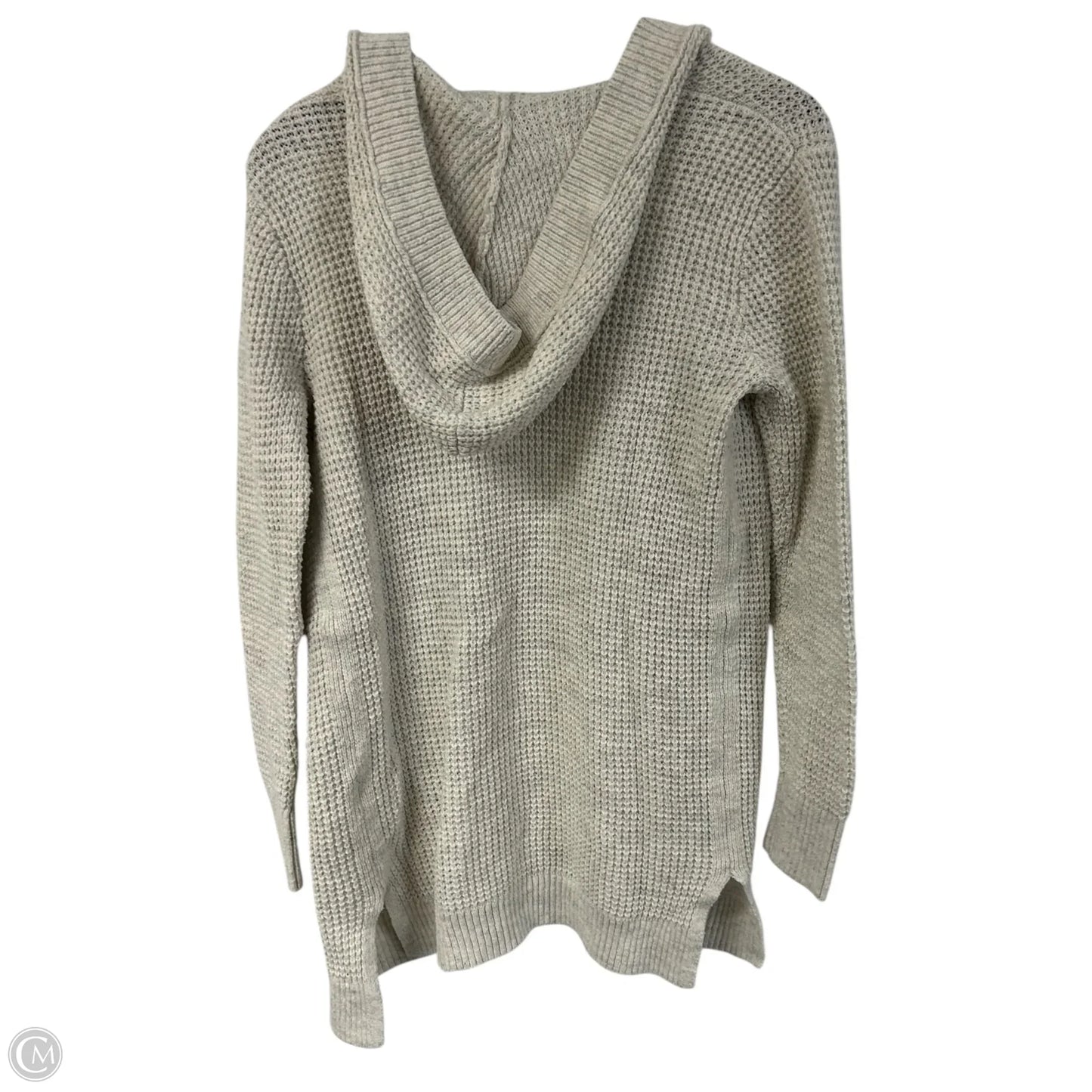 Sweater Cardigan By Abercrombie And Fitch In Grey & White, Size: S