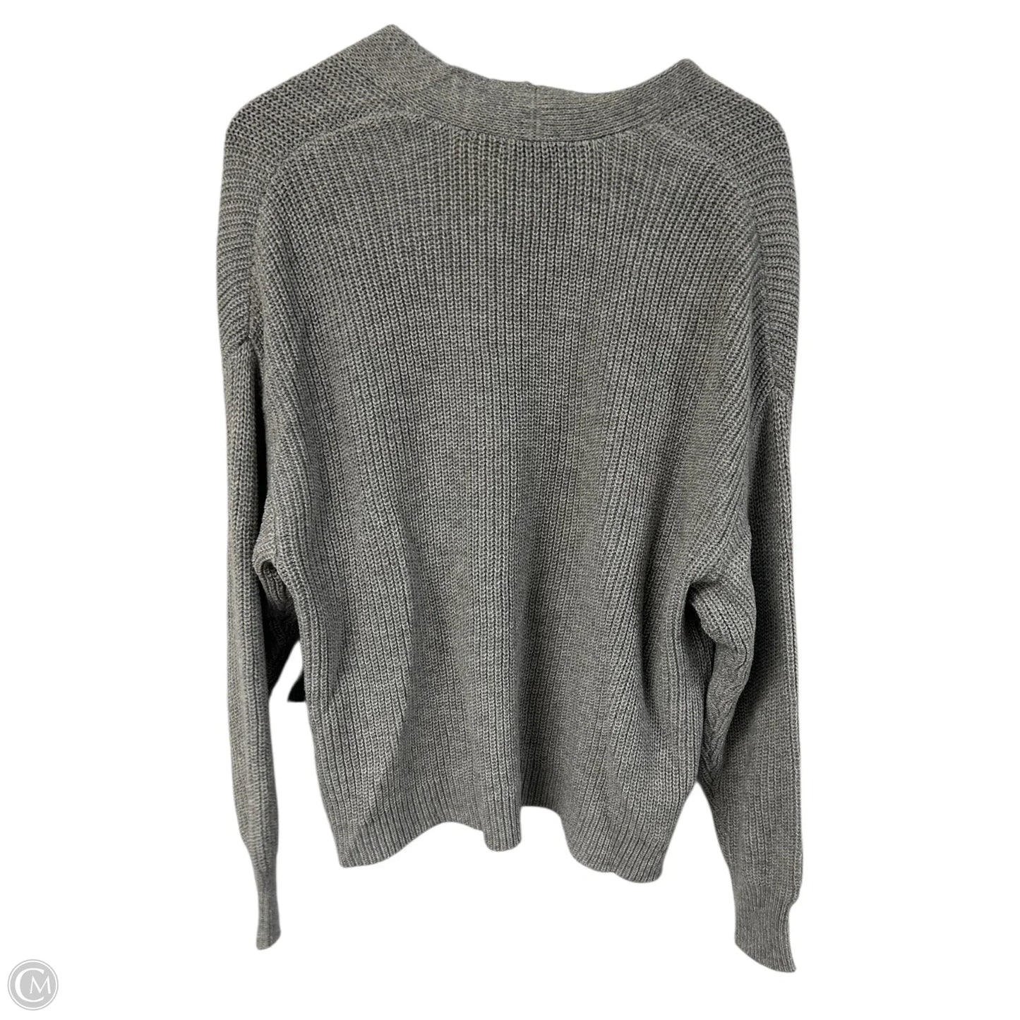 Sweater Cardigan By Dex In Grey, Size: M