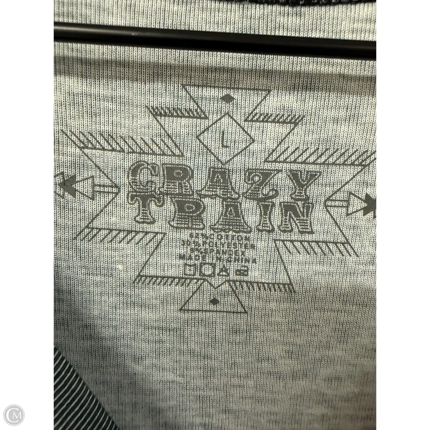 Top Short Sleeve By Crazy Train In Black, Size: L