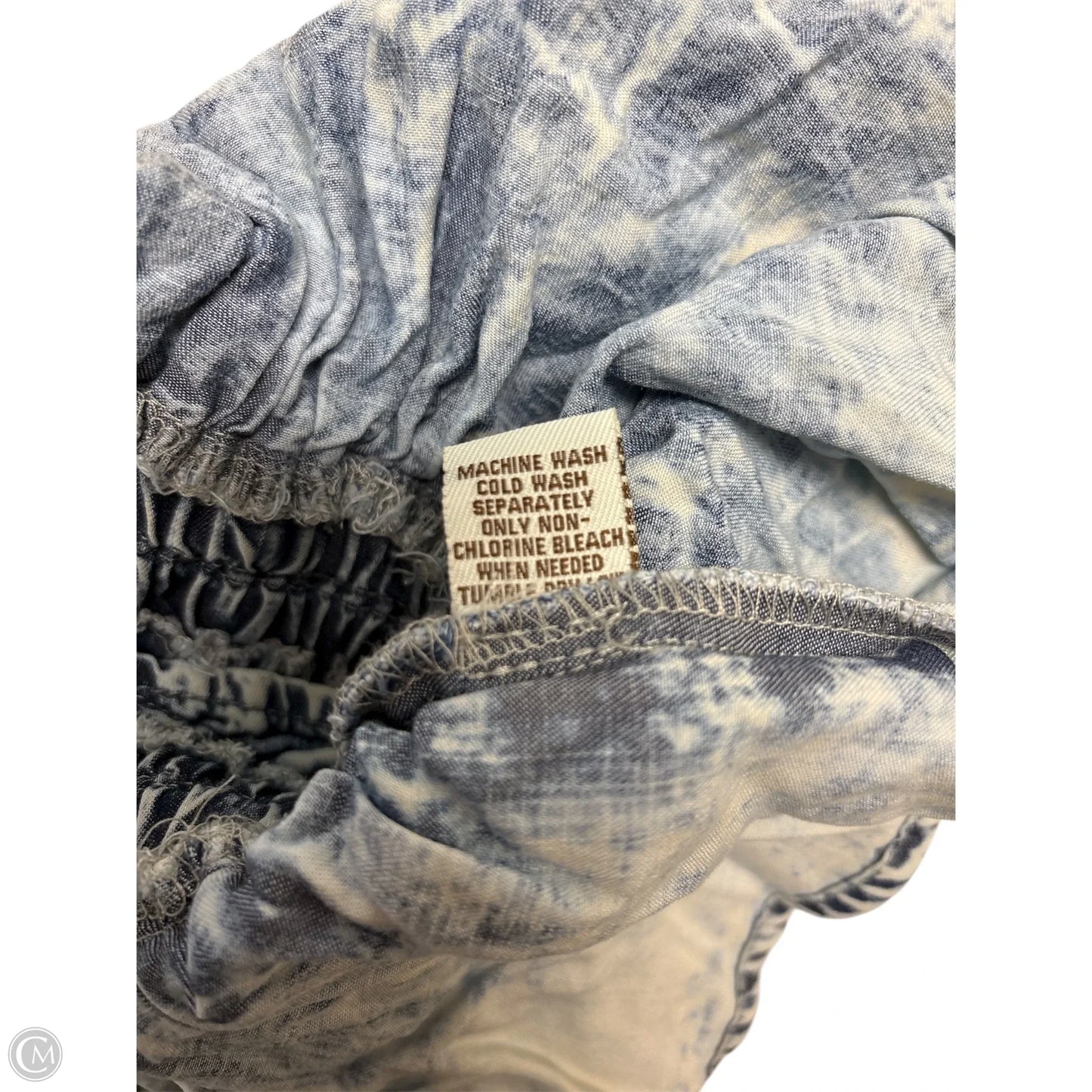 Top Sleeveless By Vintage Havana In Blue & White, Size: S