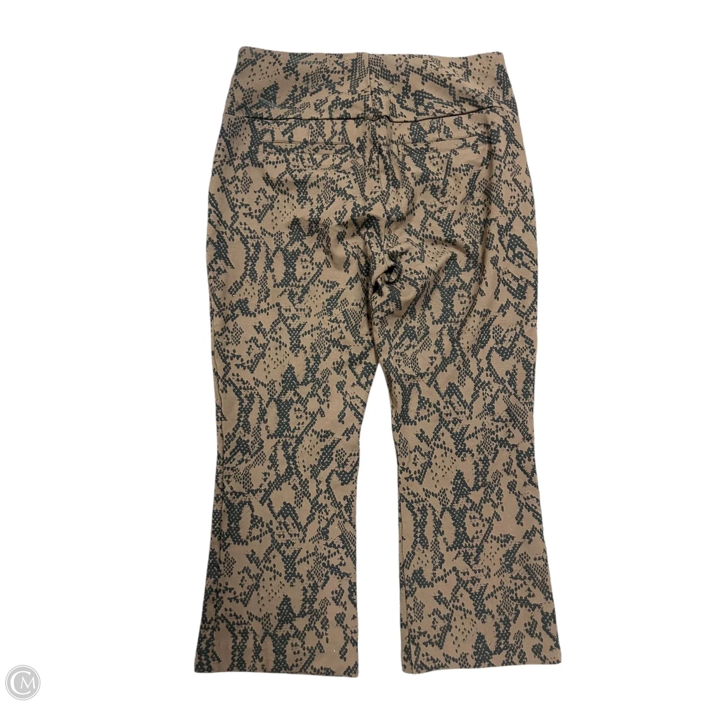 Pants Cropped By Cabi In Brown, Size: M