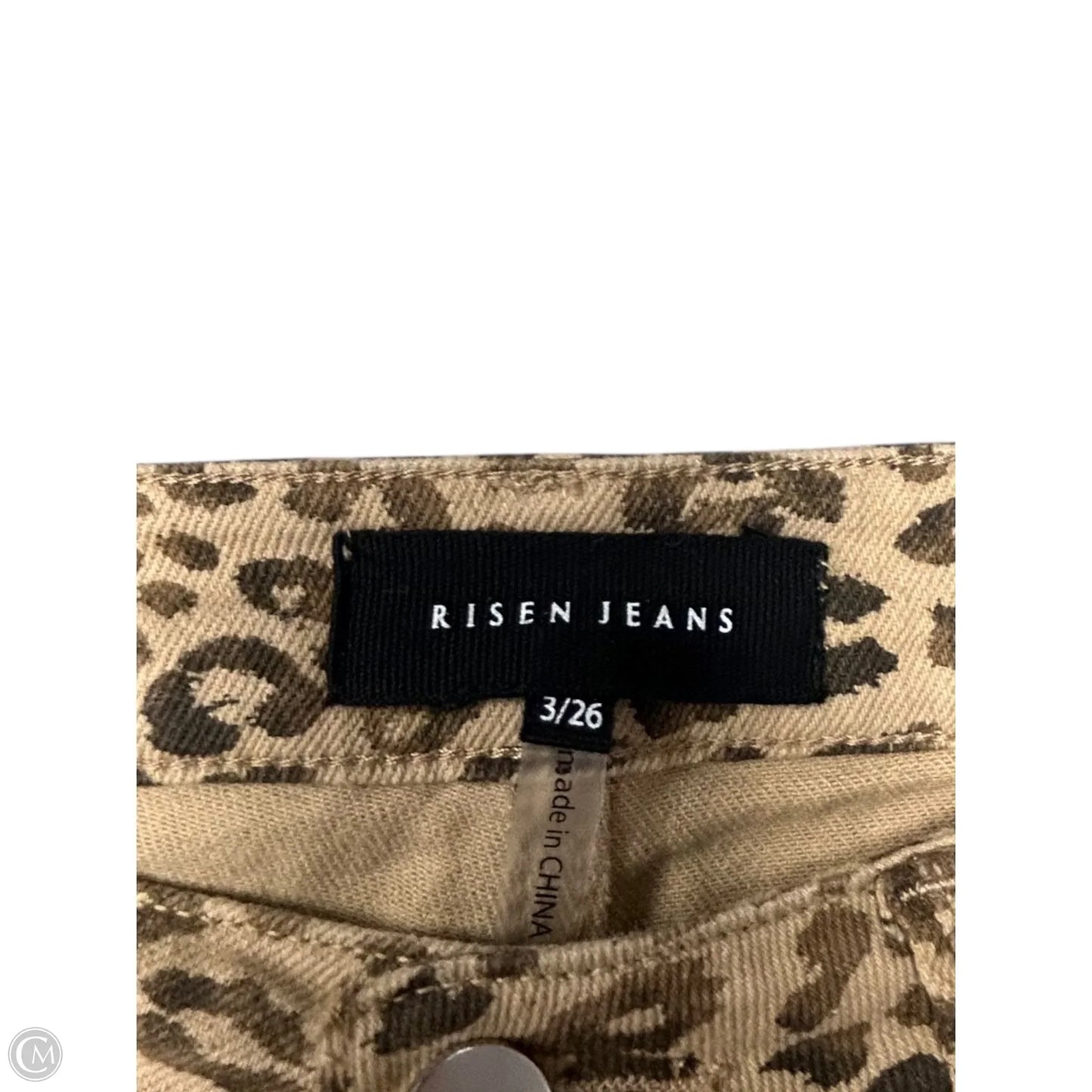 Jeans Straight By Risen In Leopard Print, Size: 2
