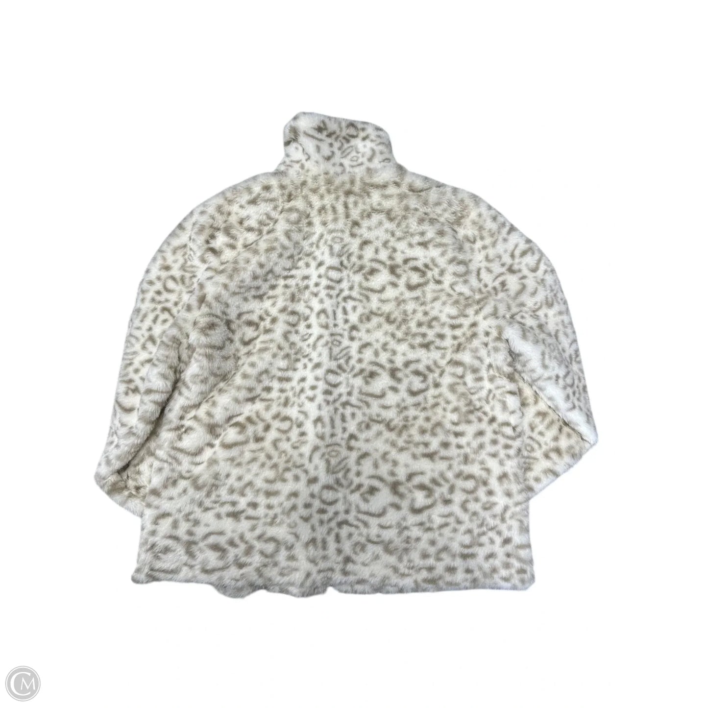 Jacket Faux Fur & Sherpa By Andree By Unit In Brown & Cream, Size: M