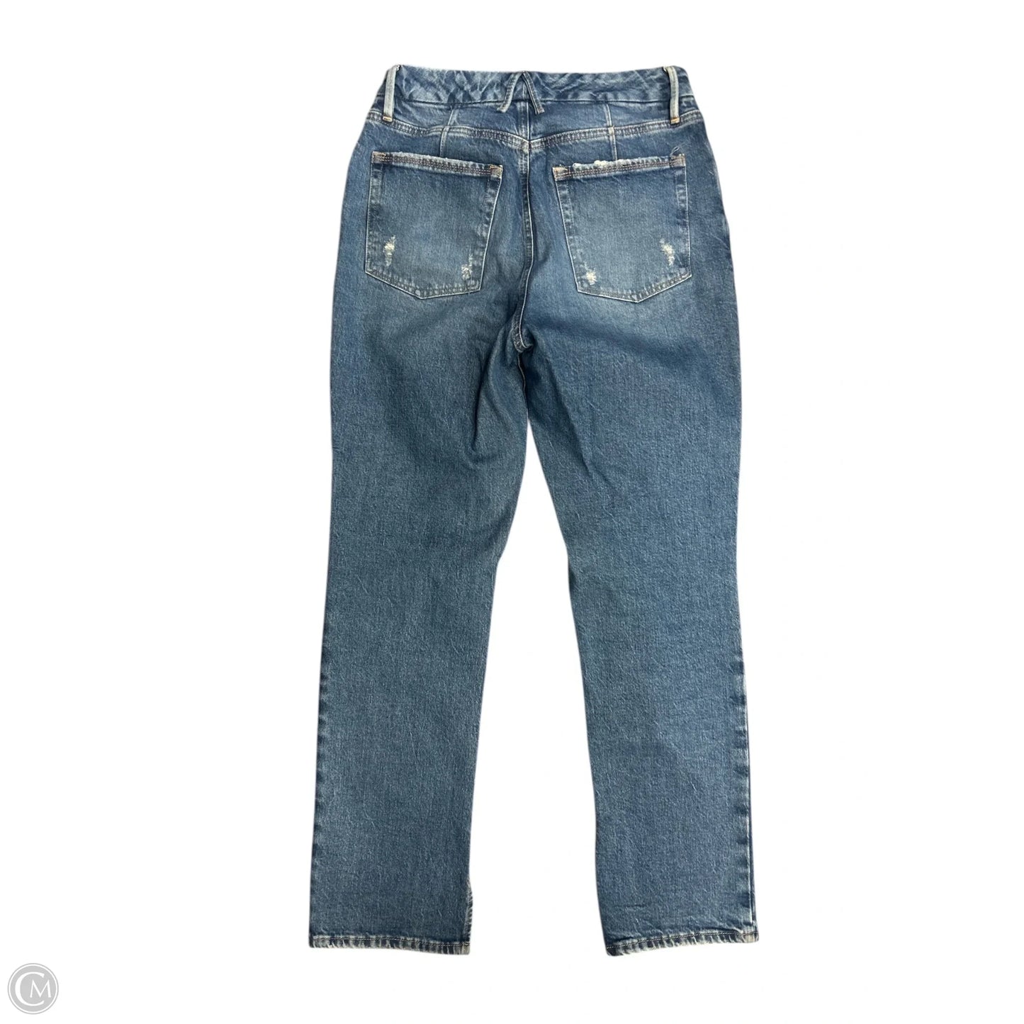 Jeans Straight By Good American In Blue Denim, Size: 6