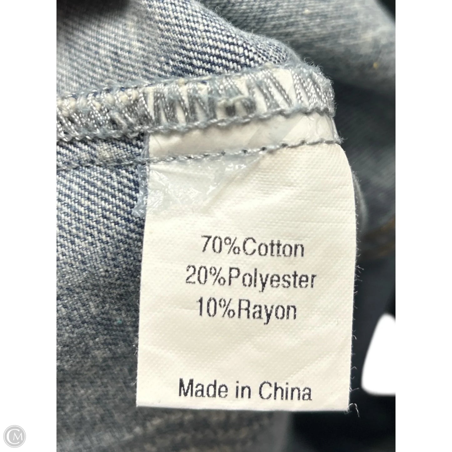 Vest Other By Clothes Mentor In Blue Denim, Size: Xxl