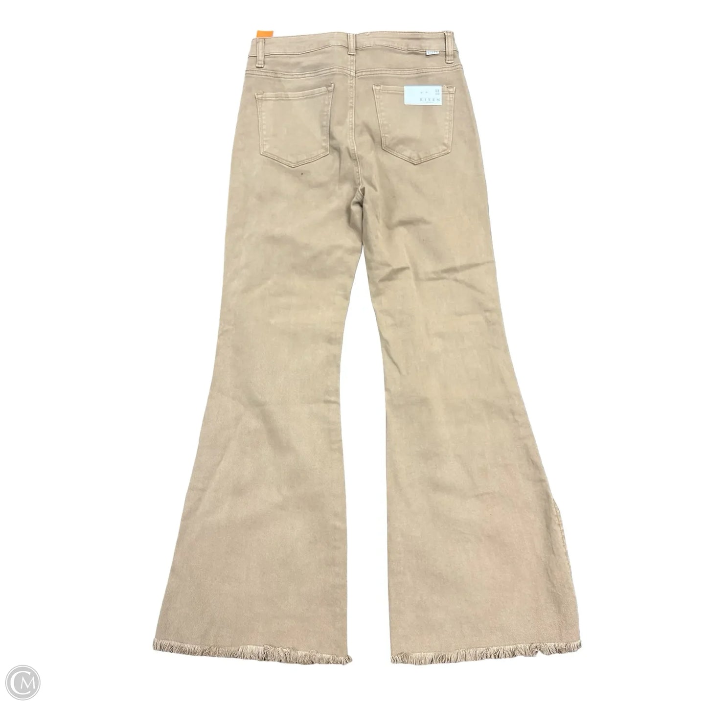 Jeans Cropped By Risen In Tan, Size: 12