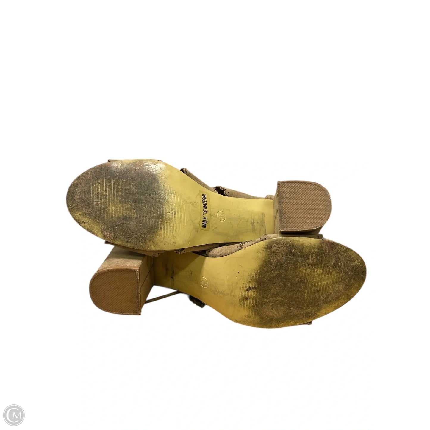 Sandals Heels Block By Not Rated In Brown, Size: 6.5