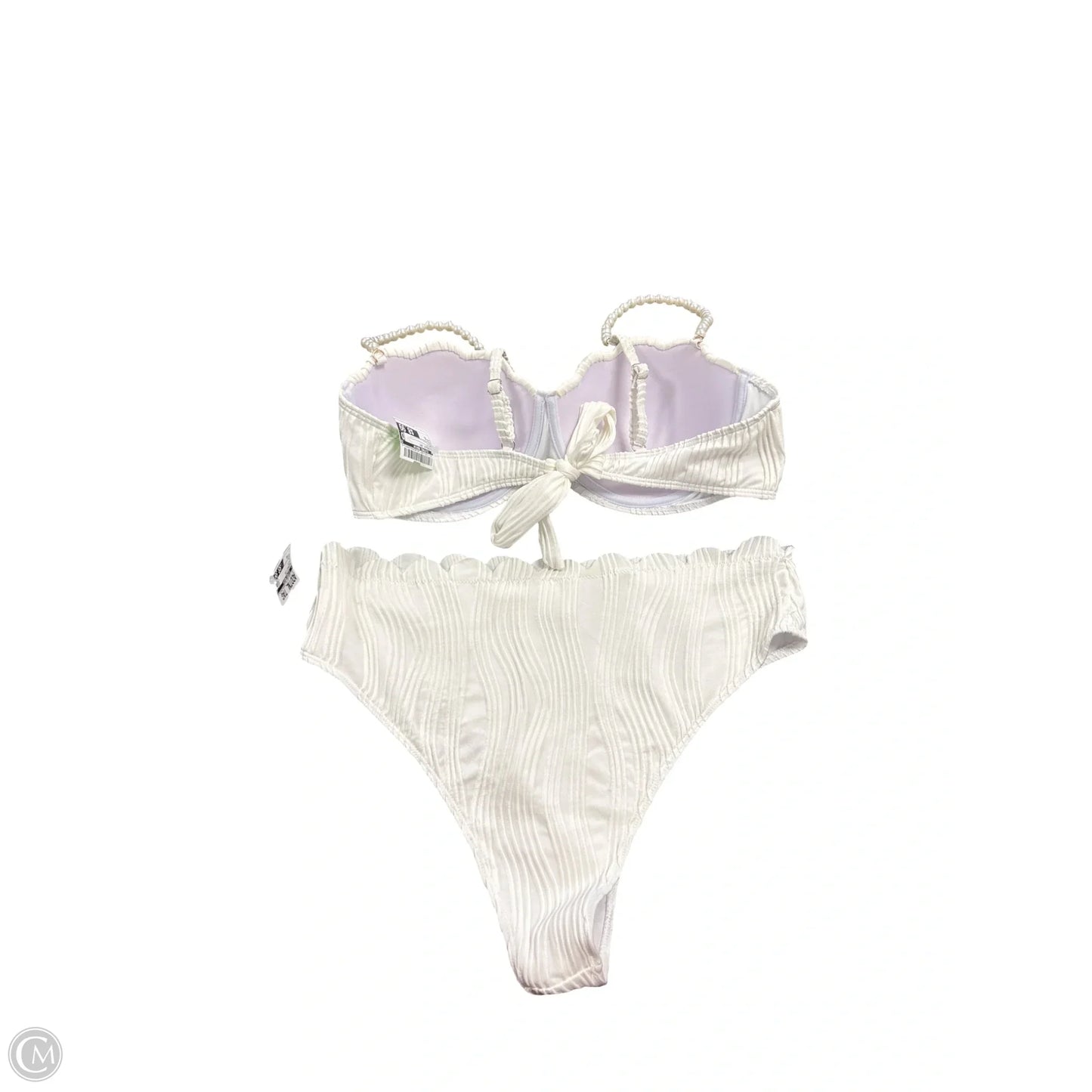 Swimsuit 2pc By Clothes Mentor In White, Size: Xl