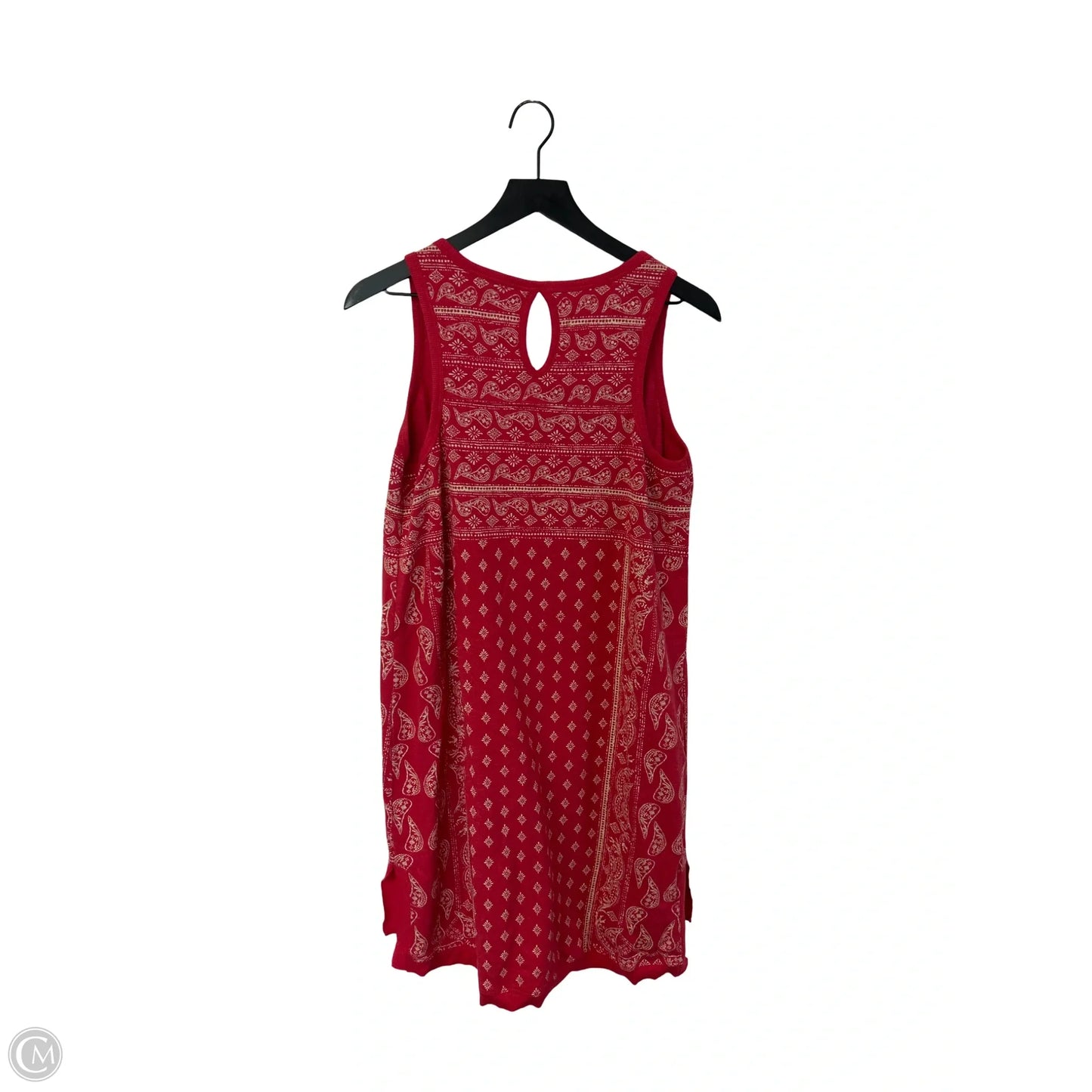 Dress Casual Midi By Sonoma In Pink & White, Size: L