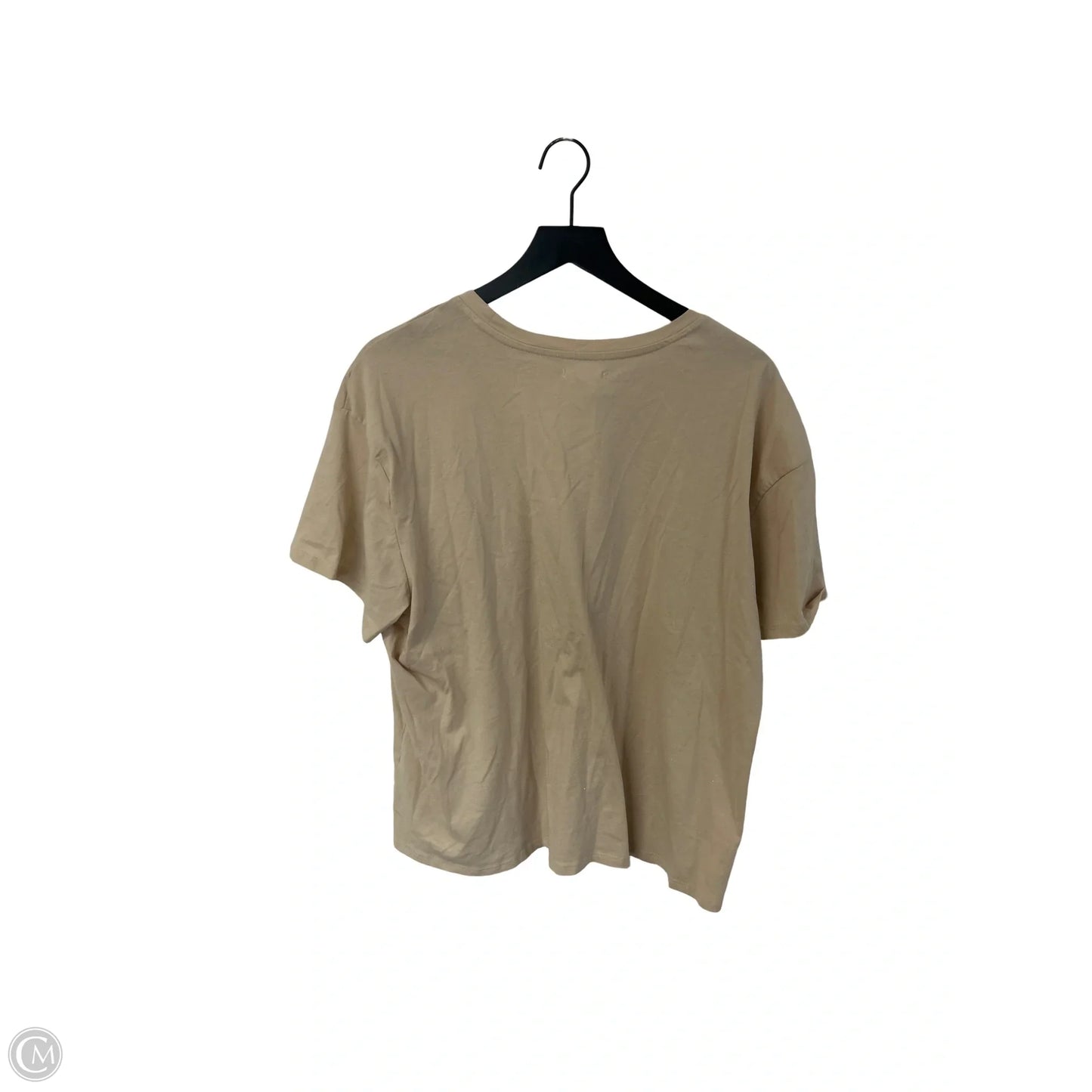 Top Short Sleeve By Maurices In Tan, Size: 1x
