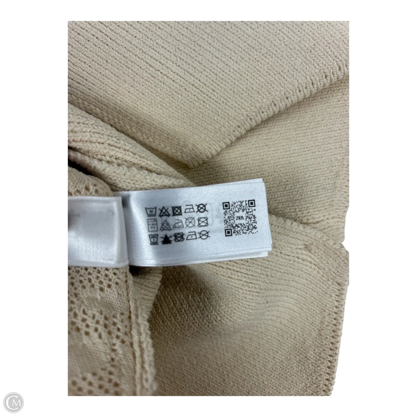 Vest Sweater By Zara In Cream, Size: M