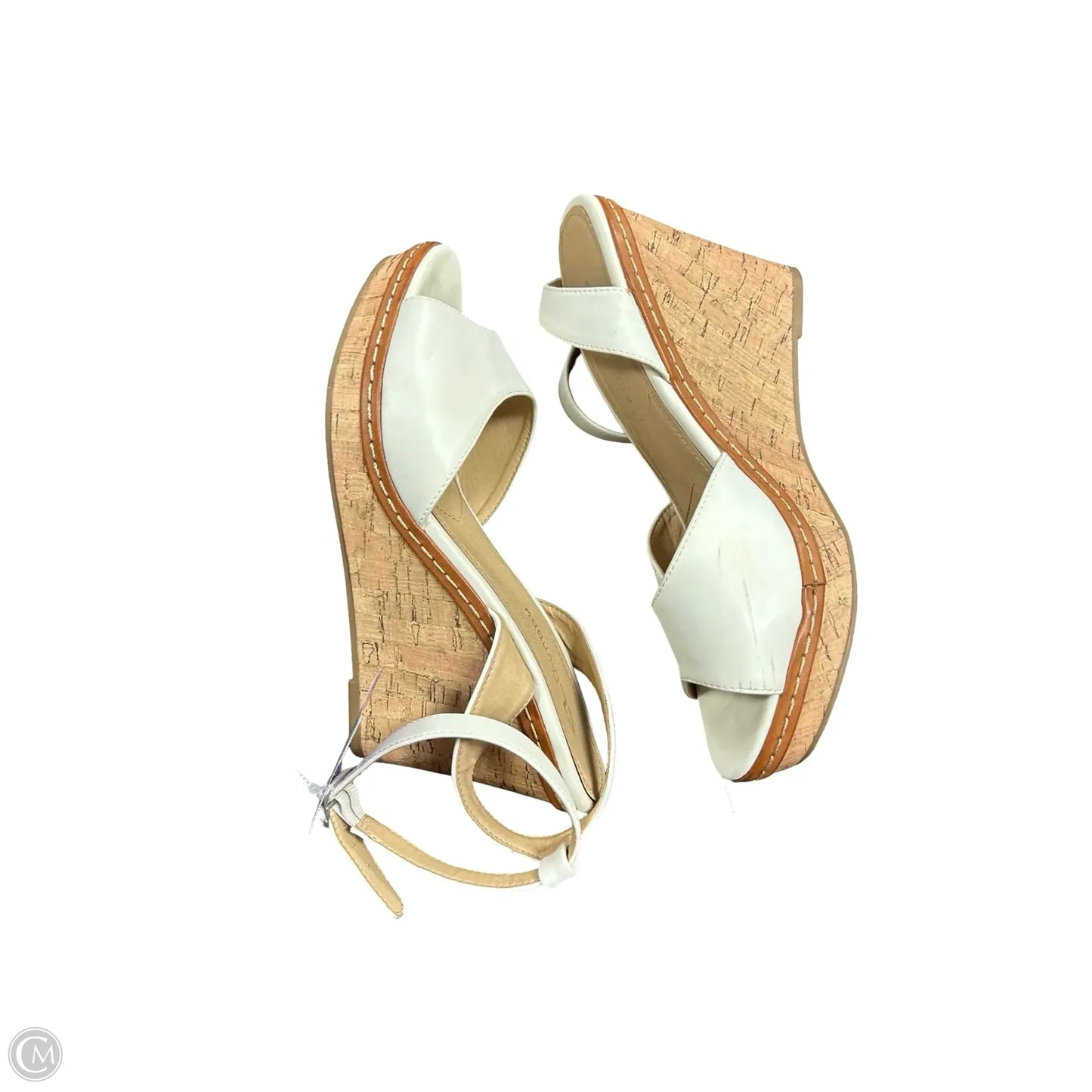 Sandals Heels Wedge By Chinese Laundry In White, Size: 10