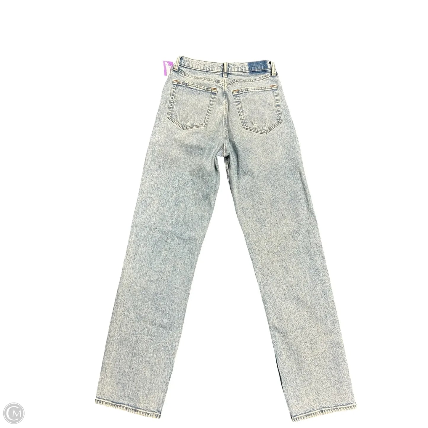 Jeans Straight By Abercrombie And Fitch In Blue Denim, Size: 4