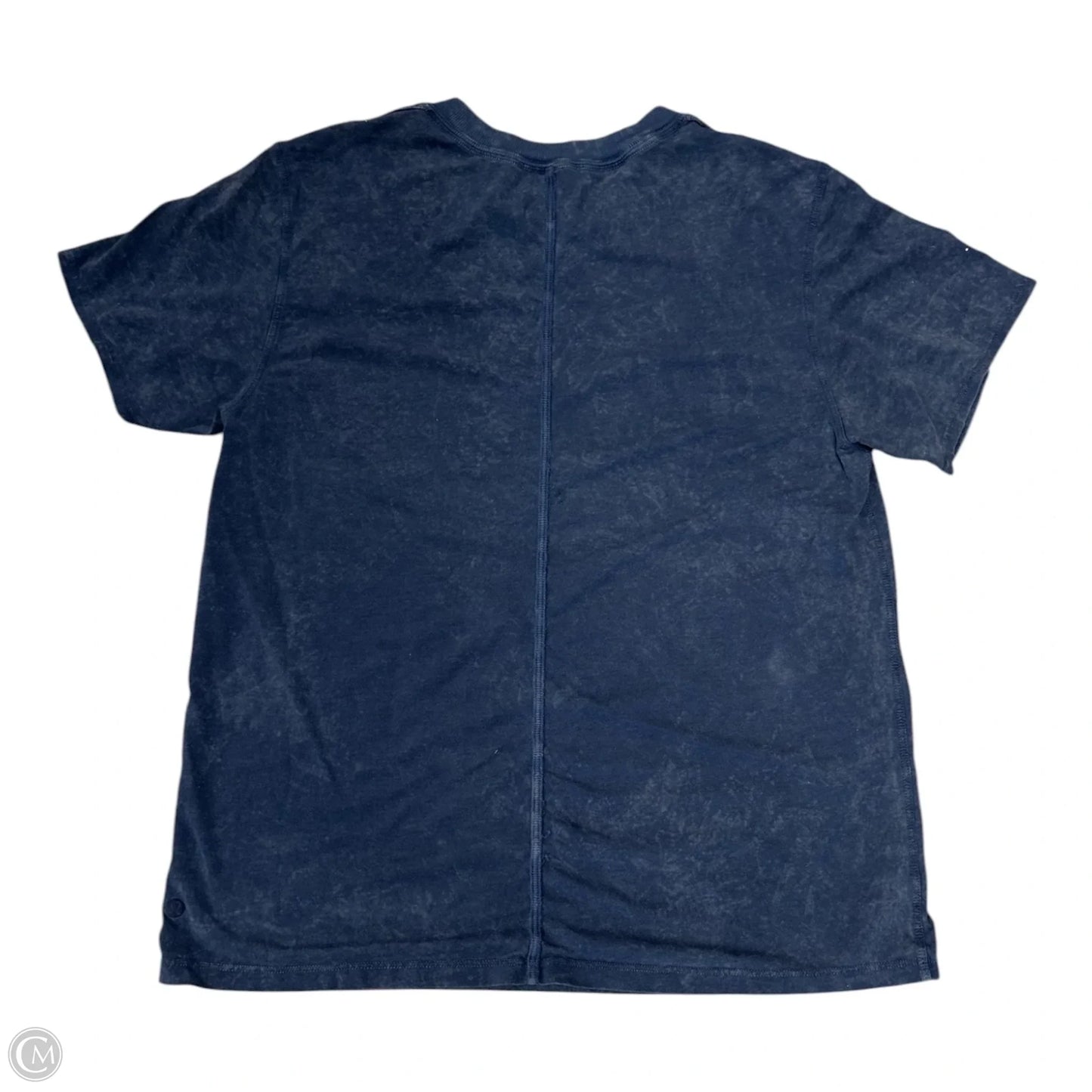 Athletic Top Short Sleeve By Lululemon In Blue, Size: 4