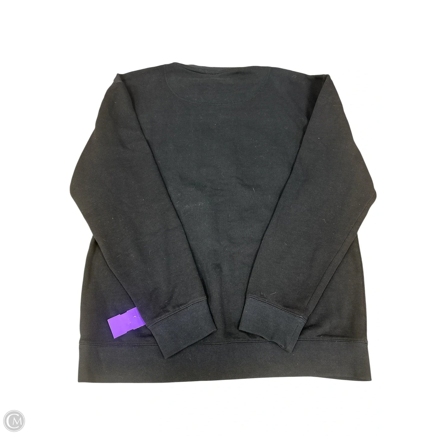 Sweatshirt Crewneck By Clothes Mentor In Black, Size: L
