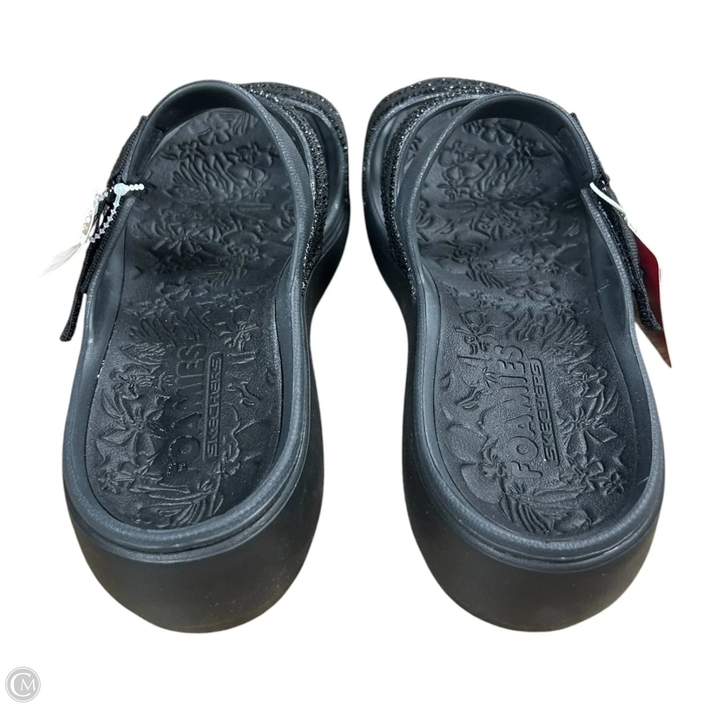 Sandals Flats By Skechers In Black, Size: 10