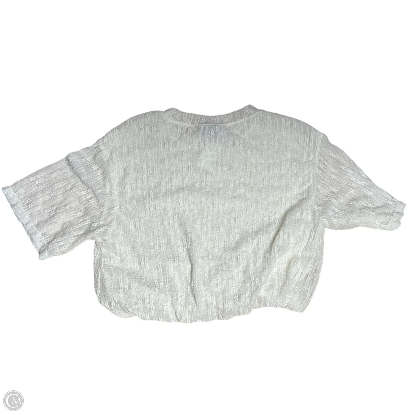 Top Short Sleeve By Steve Madden In Cream, Size: Xs