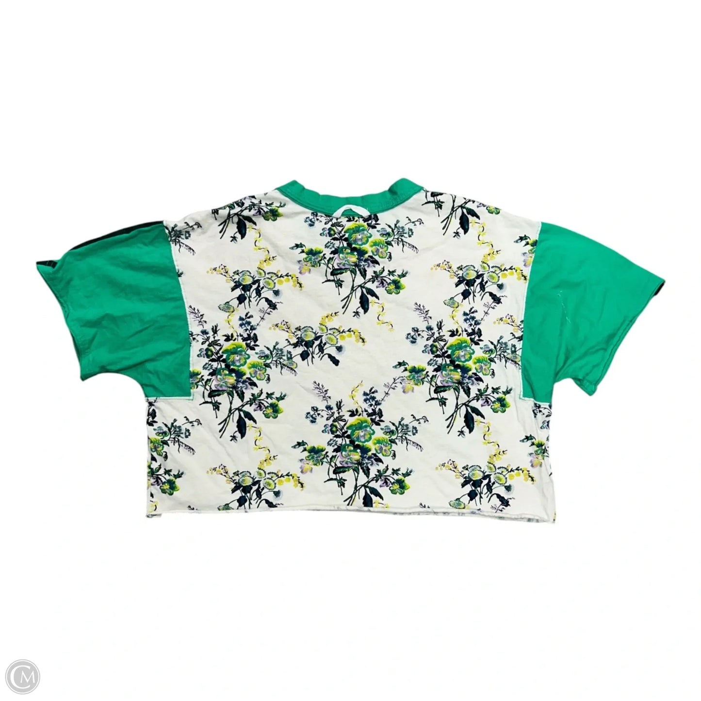 Top Short Sleeve By Free People In Floral Print, Size: S