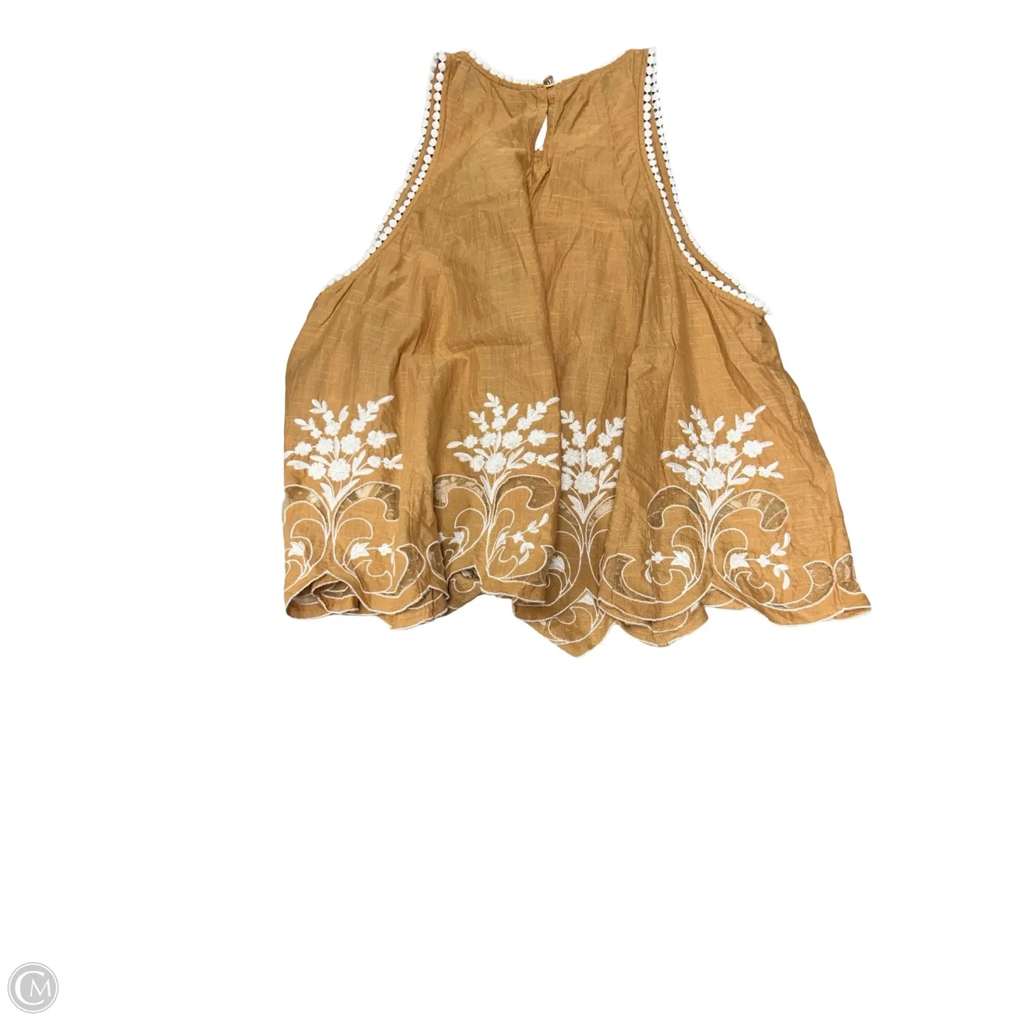 Top Sleeveless By Anthropologie In Orange, Size: L