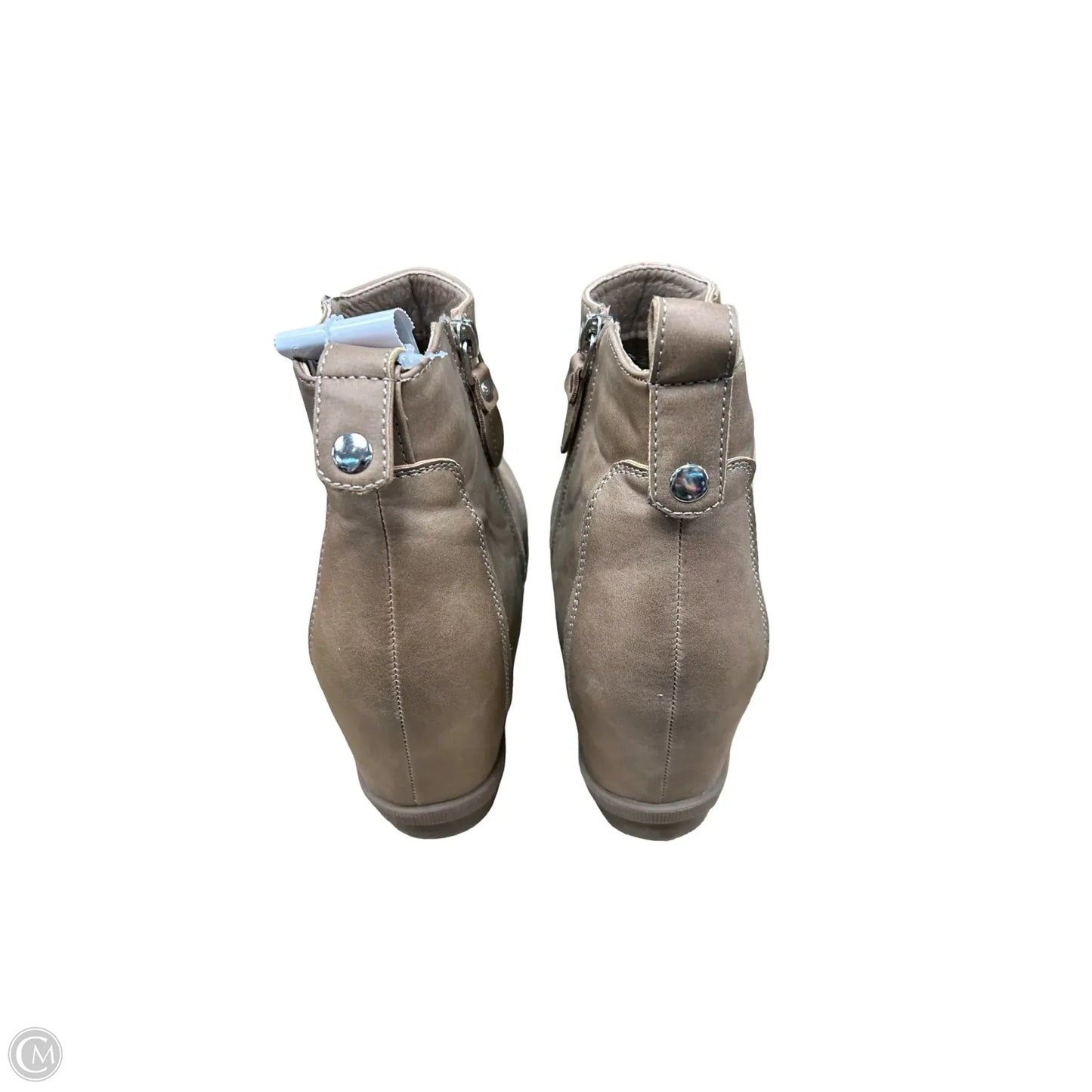 Boots Ankle Heels By Clothes Mentor In Brown, Size: 8